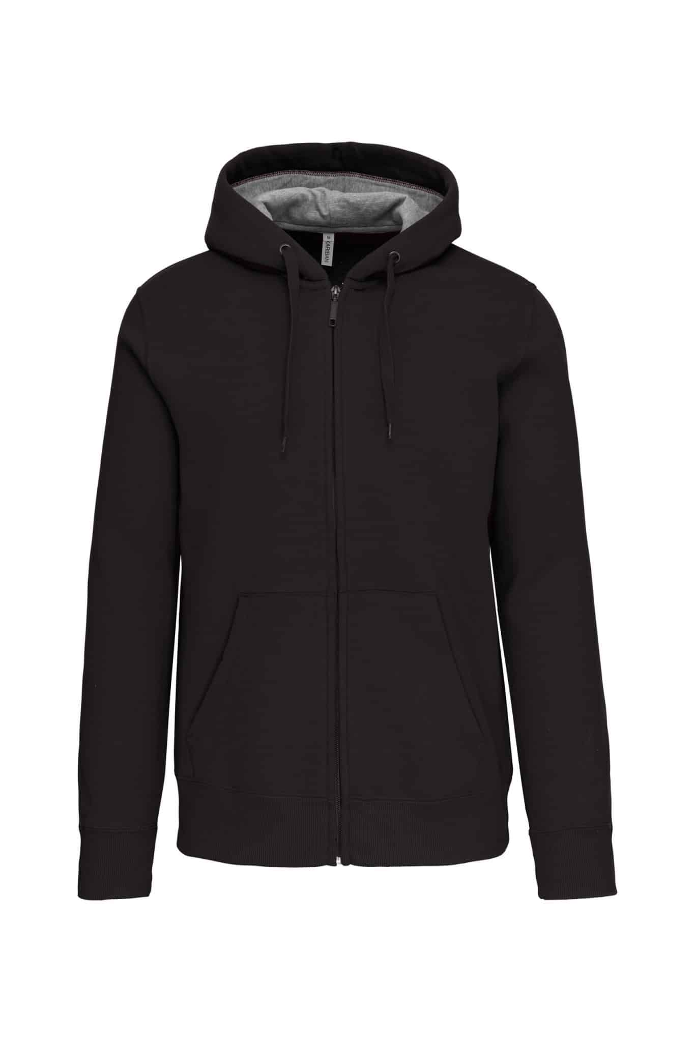 Miniature 18 pour Sweat-shirt zippé capuche unisexe