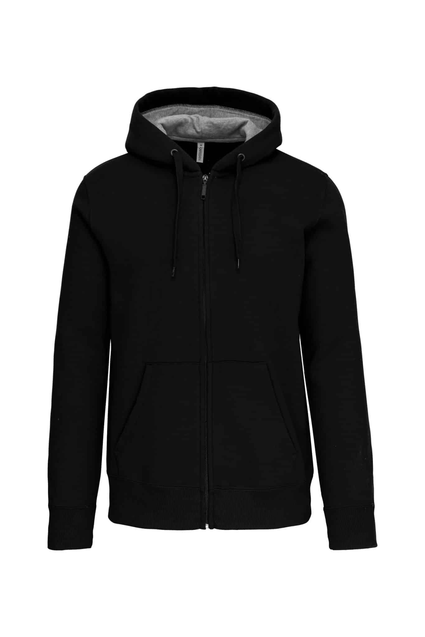 Miniature 17 pour Sweat-shirt zippé capuche unisexe