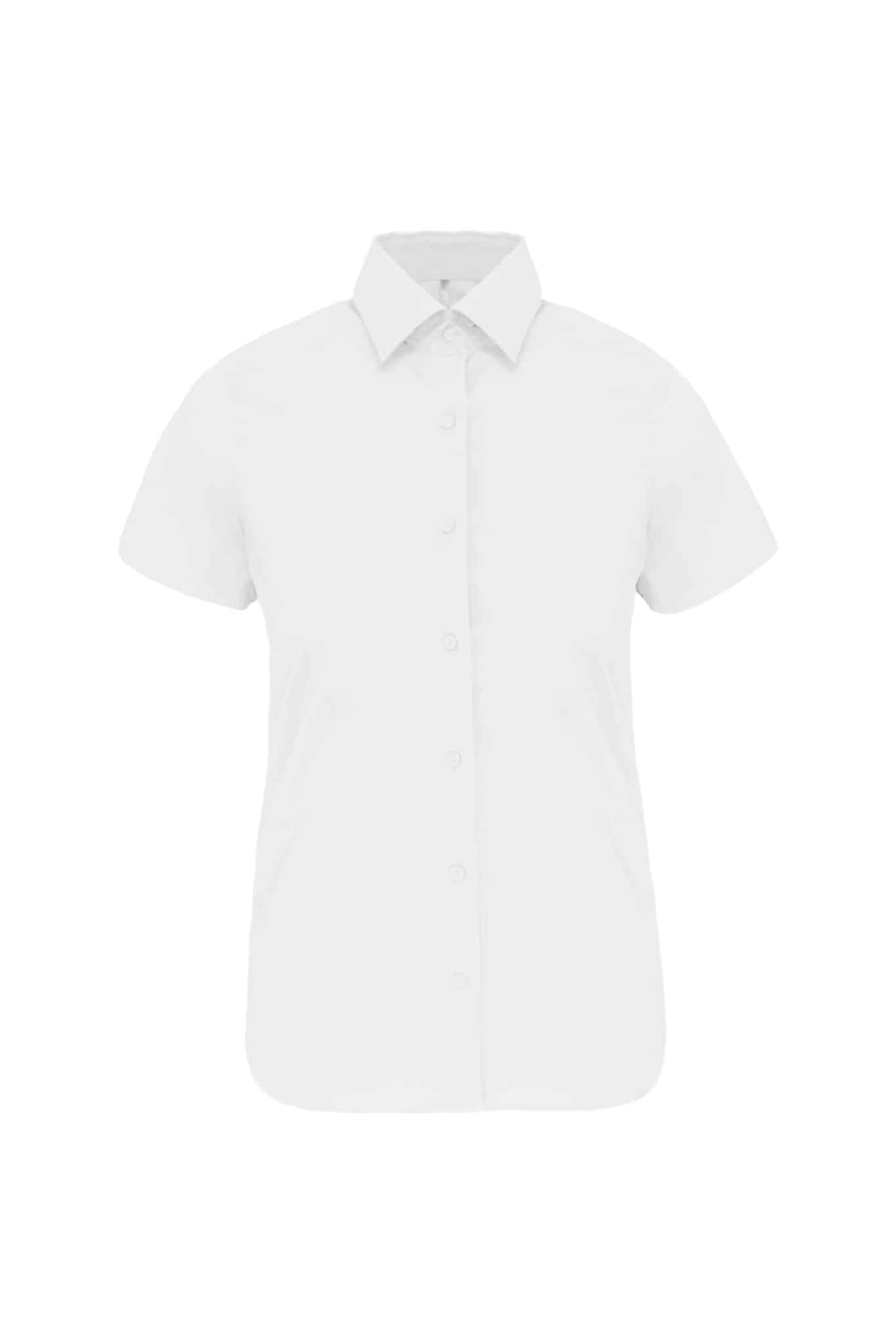 Miniature 11 pour Chemise coton / élasthanne manches courtes femme