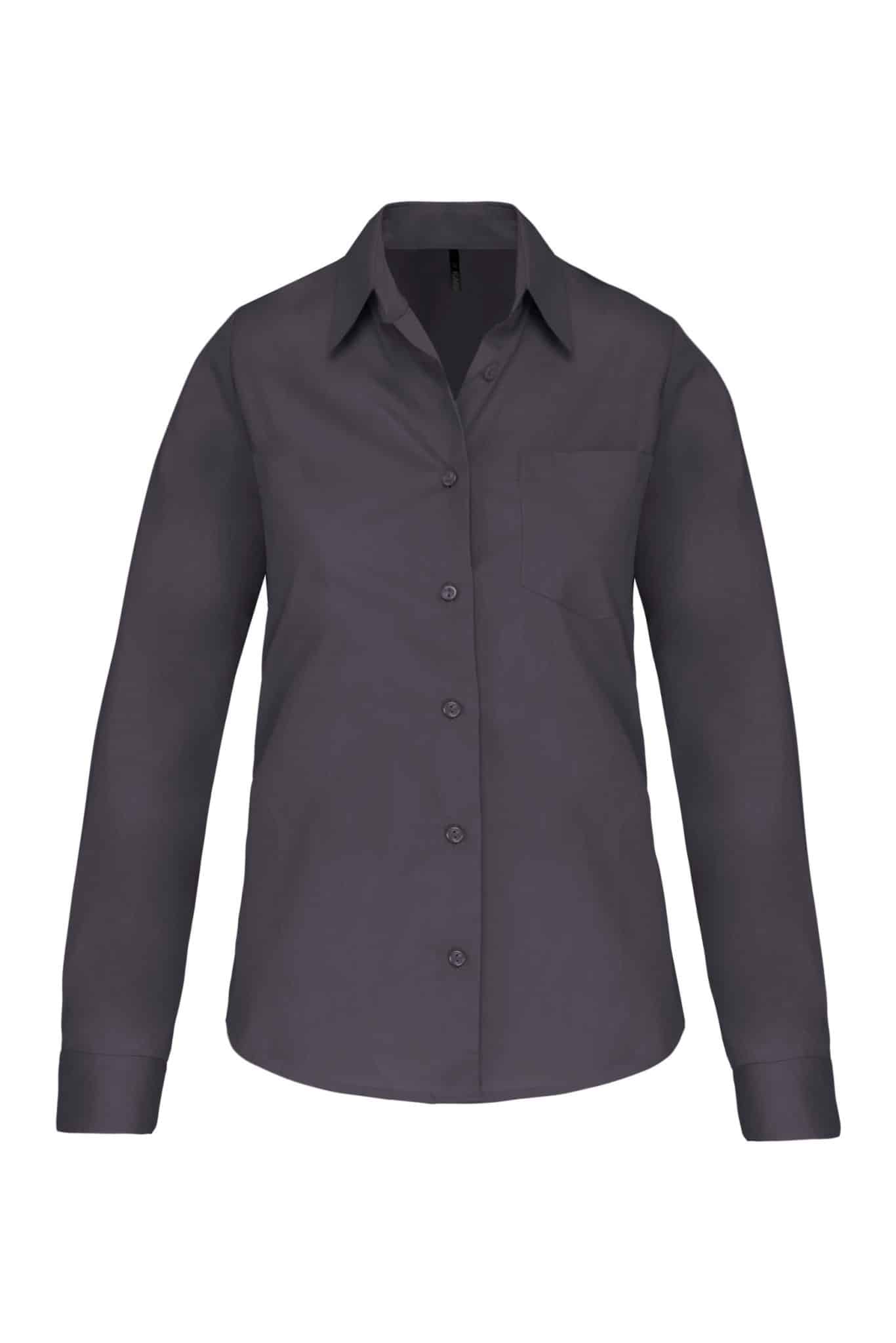 Miniature 18 pour Chemise popeline manches longues femme