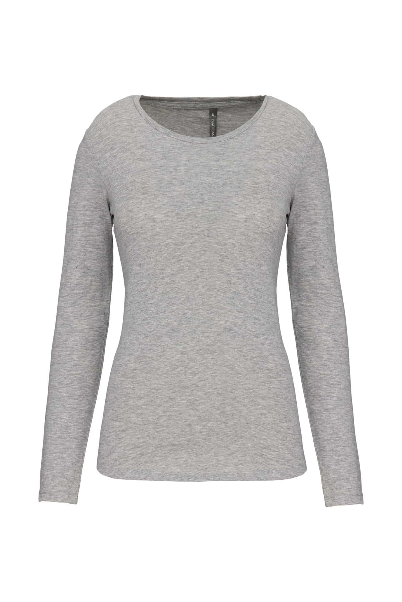 Miniature 9 pour T-shirt col rond manches longues femme