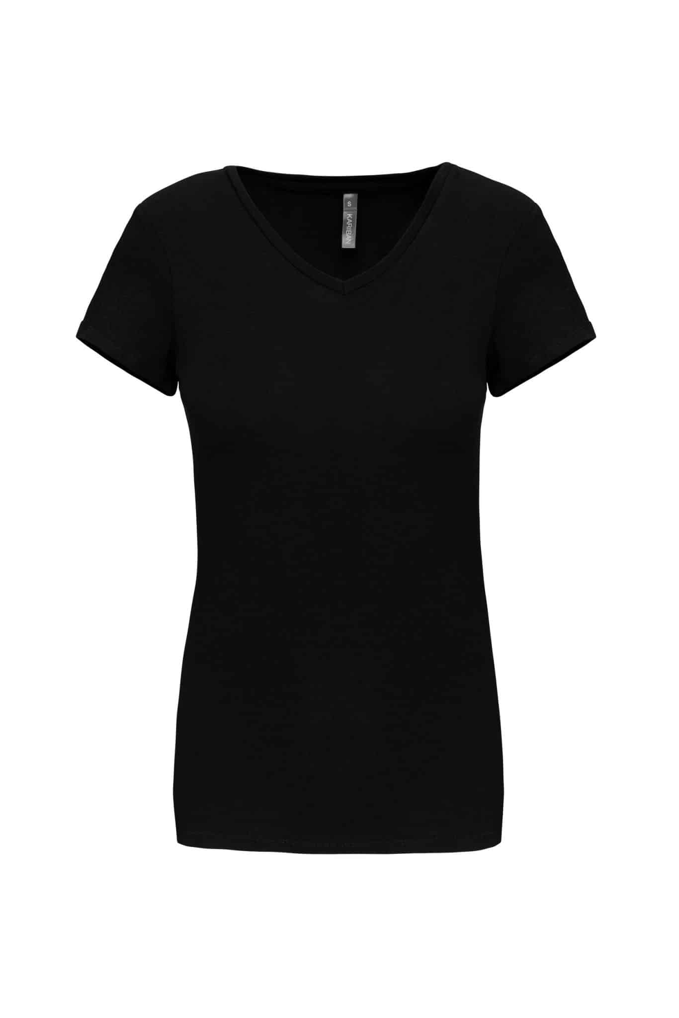 Miniature 12 pour T-shirt col V manches courtes femme