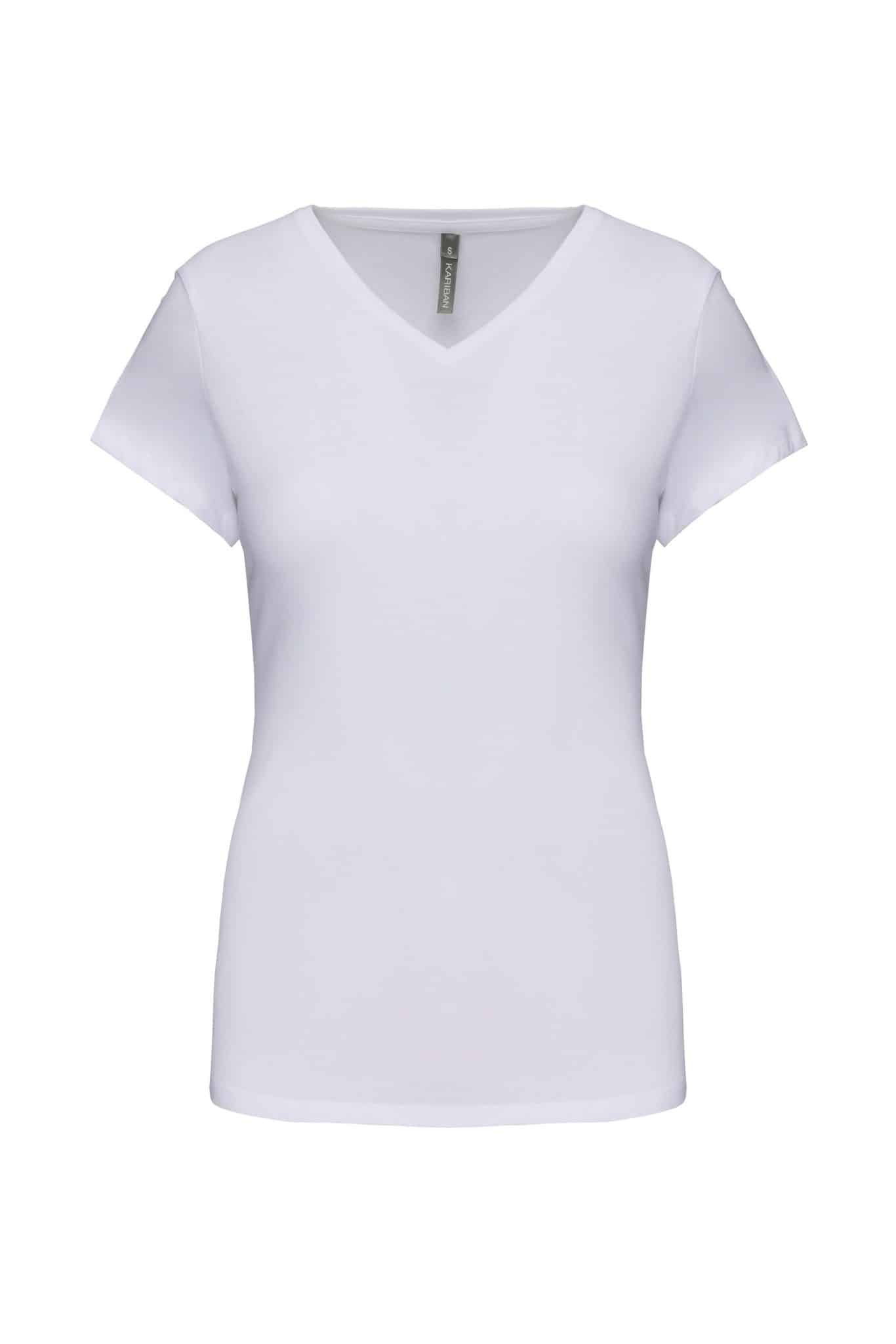 Miniature 15 pour T-shirt col V manches courtes femme