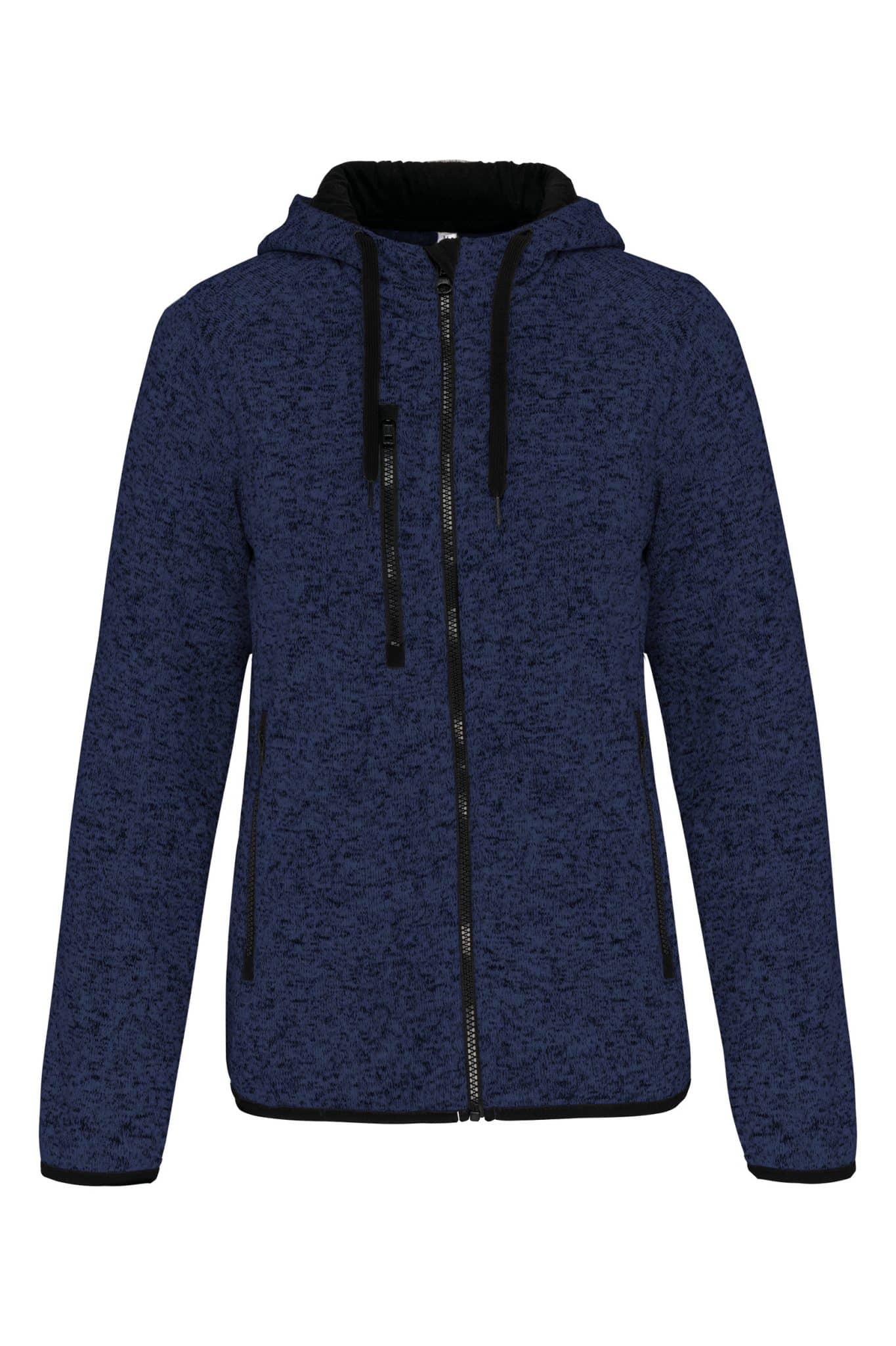 Miniature 11 pour Veste à capuche chinée femme
