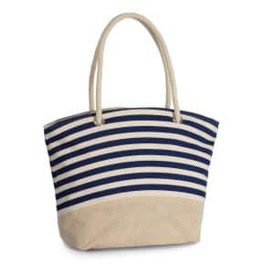 Visuel Sac shopping style marin en toile de jute