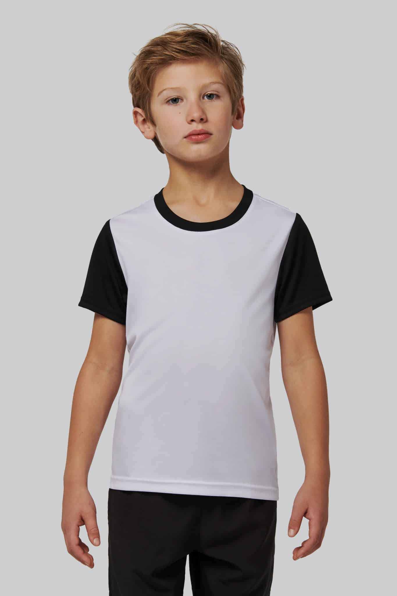 Miniature 1 pour Maillot manches courtes bicolore enfant