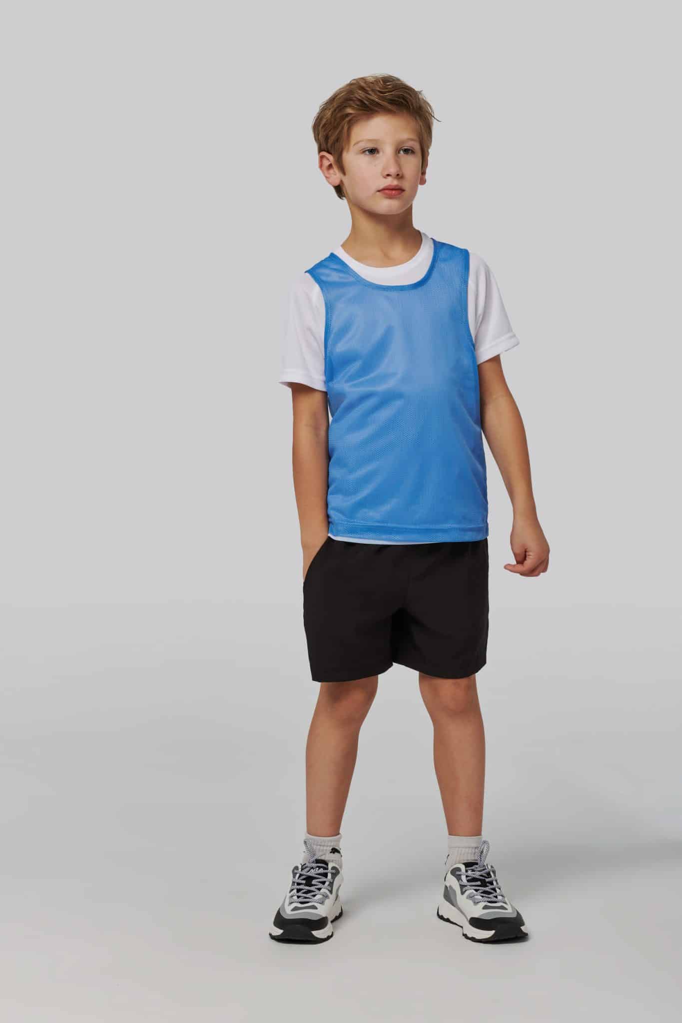 Miniature 4 pour Chasuble en filet léger multisports enfant