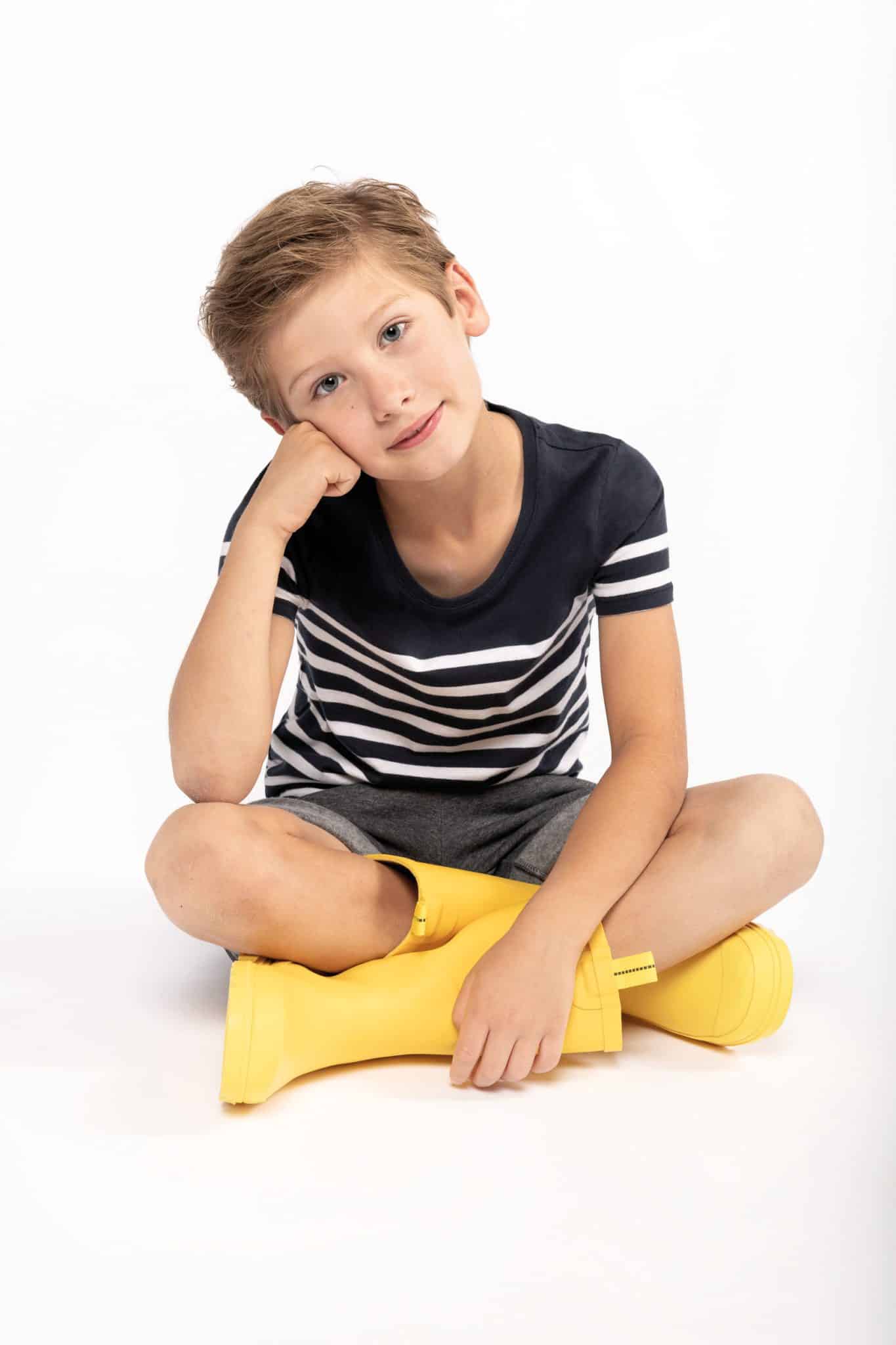 Miniature 2 pour T-shirt marin col rond Bio enfant