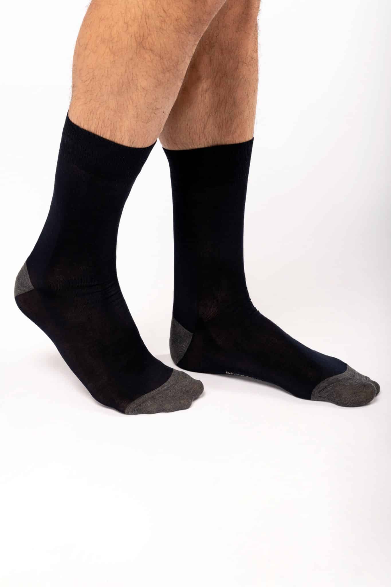 Miniature 1 pour Chaussettes de ville mi-hautes coton mercerisé Origine France Garantie