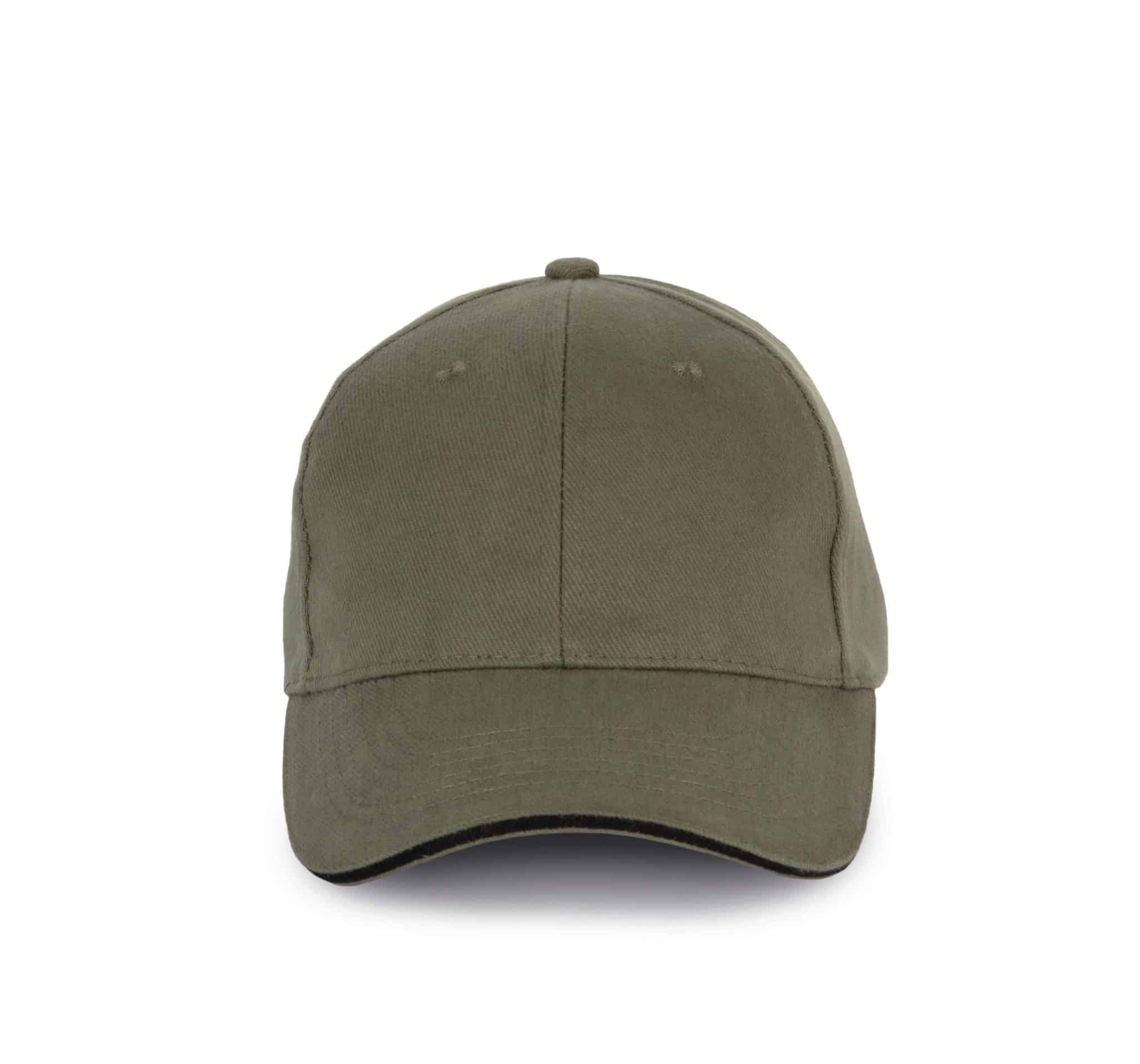 Miniature 15 pour Casquette en coton biologique à sandwich contrasté - 6 panneaux