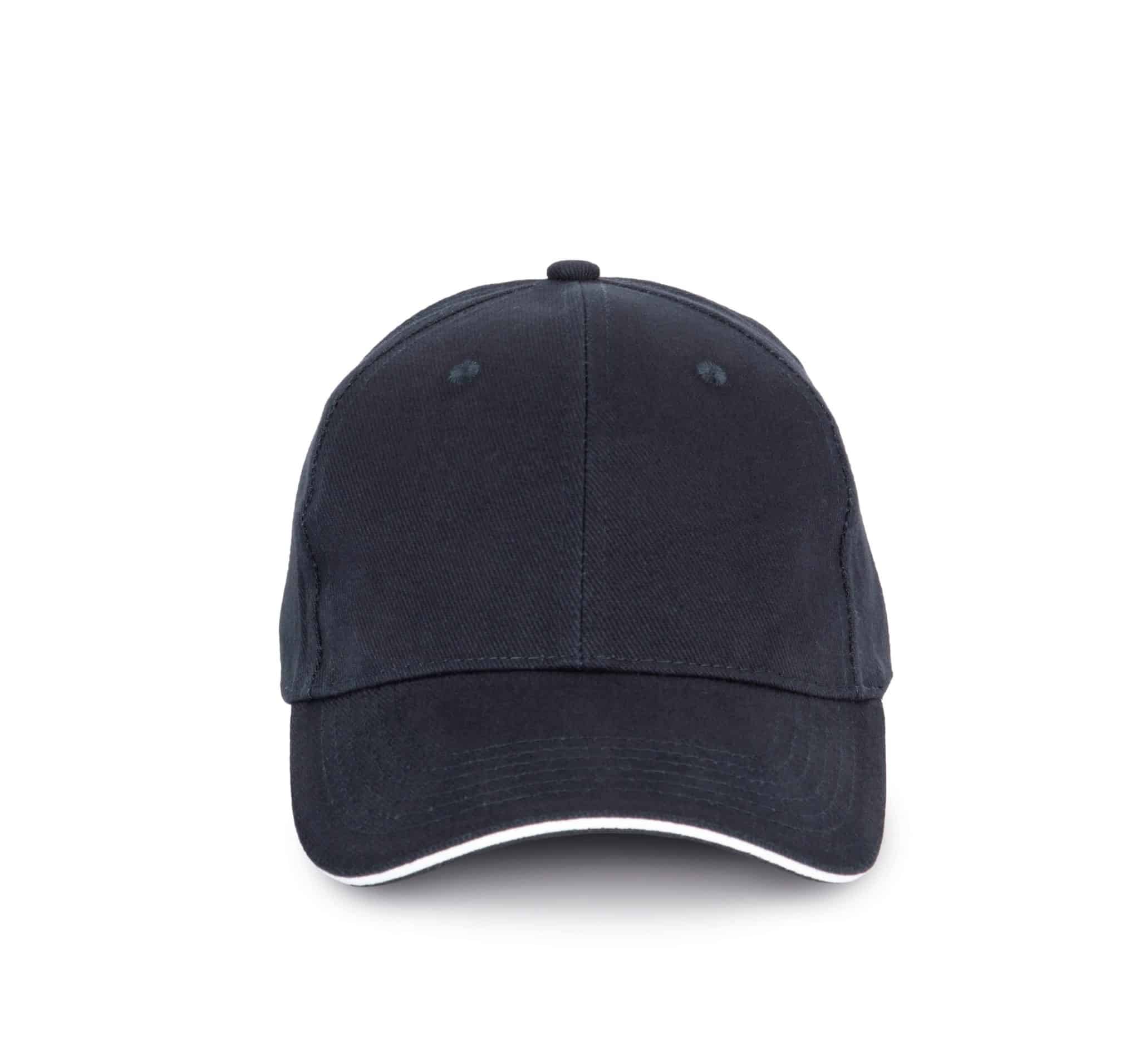 Miniature 19 pour Casquette en coton biologique à sandwich contrasté - 6 panneaux