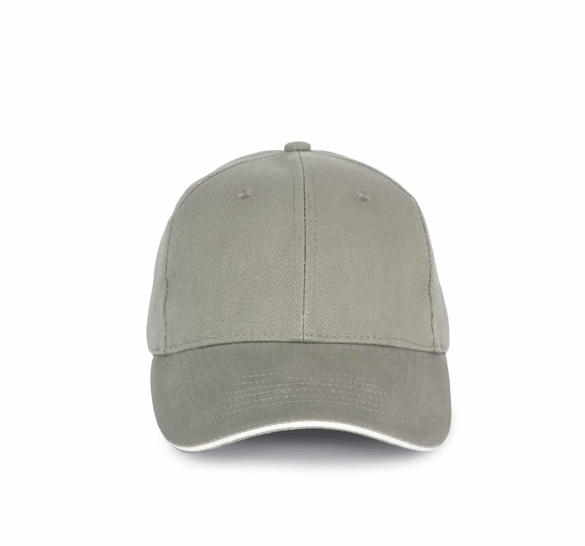 Miniature 14 pour Casquette en coton biologique à sandwich contrasté - 6 panneaux
