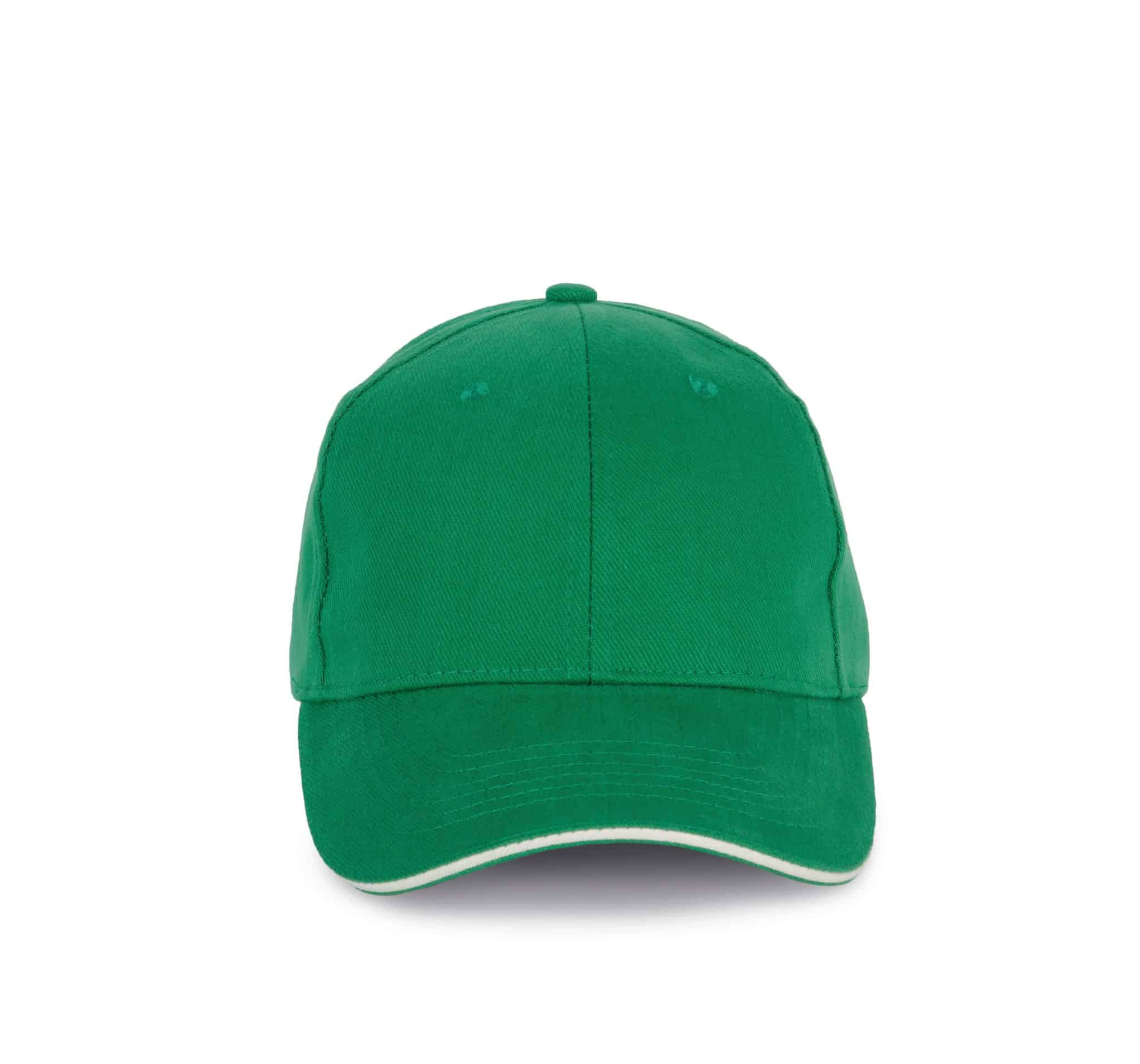 Miniature 11 pour Casquette en coton biologique à sandwich contrasté - 6 panneaux
