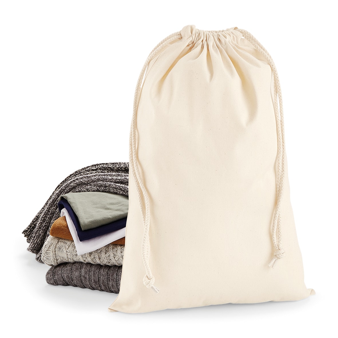 Miniature 1 pour Sac cordelette en coton premium