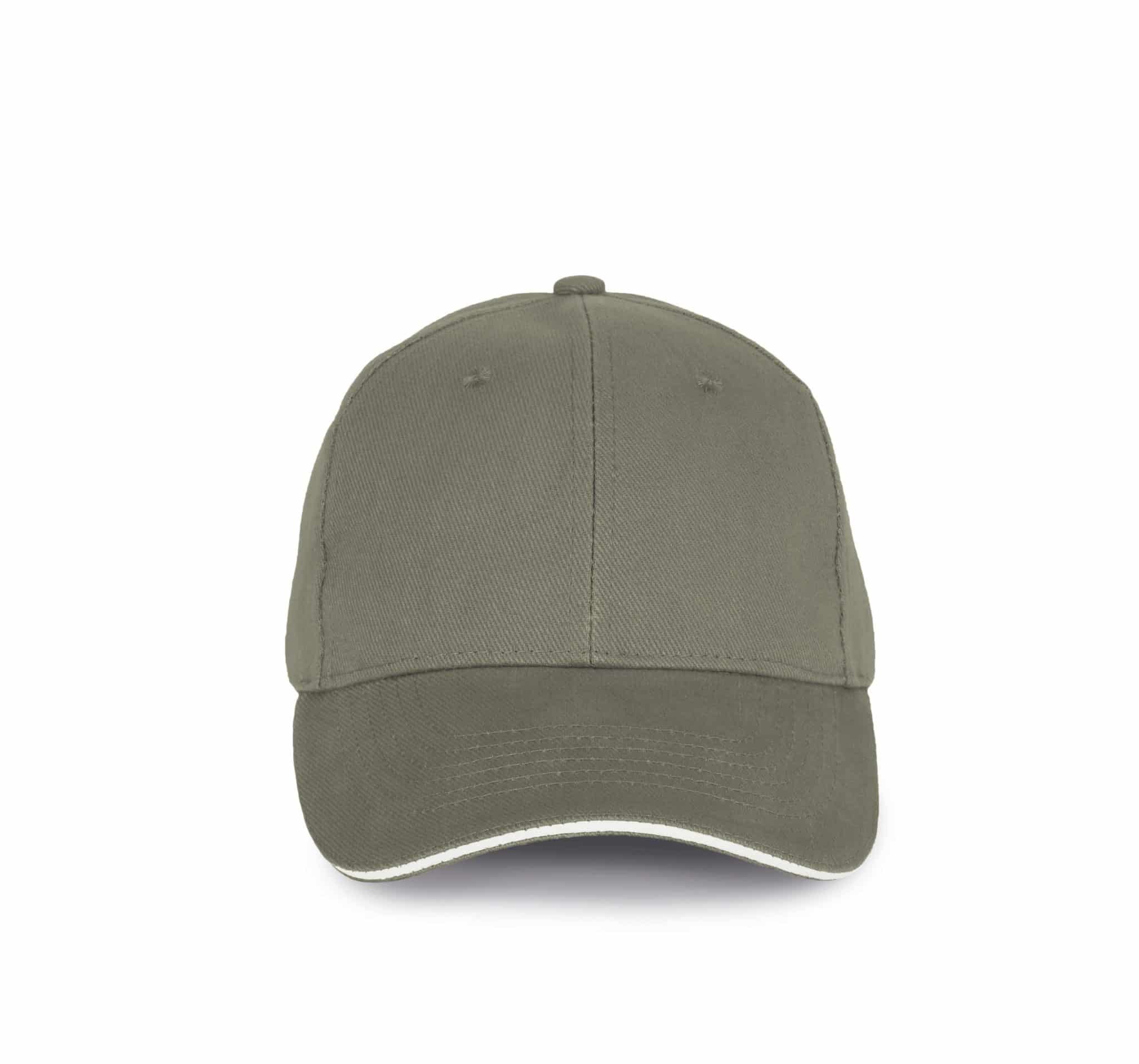 Miniature 9 pour Casquette en coton biologique à sandwich contrasté - 6 panneaux