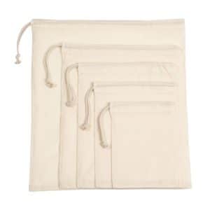 Visuel Sac à cordon coulissant en coton biologique