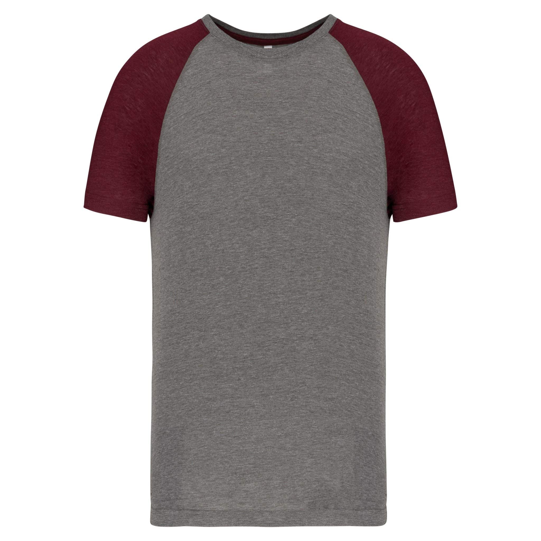 Miniature 11 pour T-shirt triblend bicolore sport manches courtes unisexe