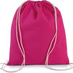 Visuel Petit sac à dos en coton bio avec cordelettes