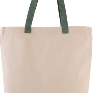 Visuel Sac shopping à soufflet avec poignées contrastées