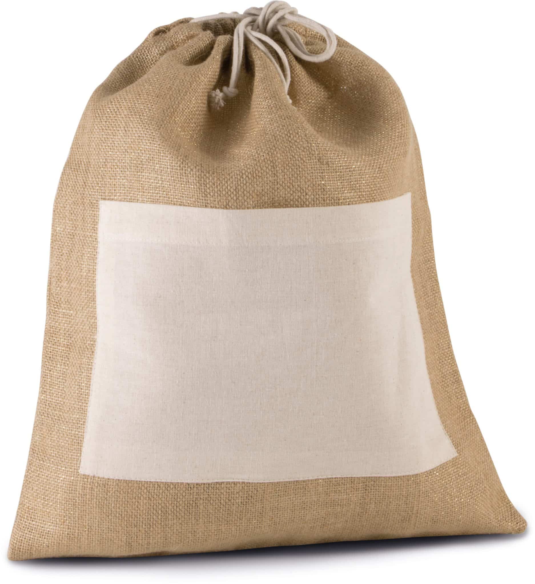 Miniature 1 pour Sac en toile de jute avec cordelettes