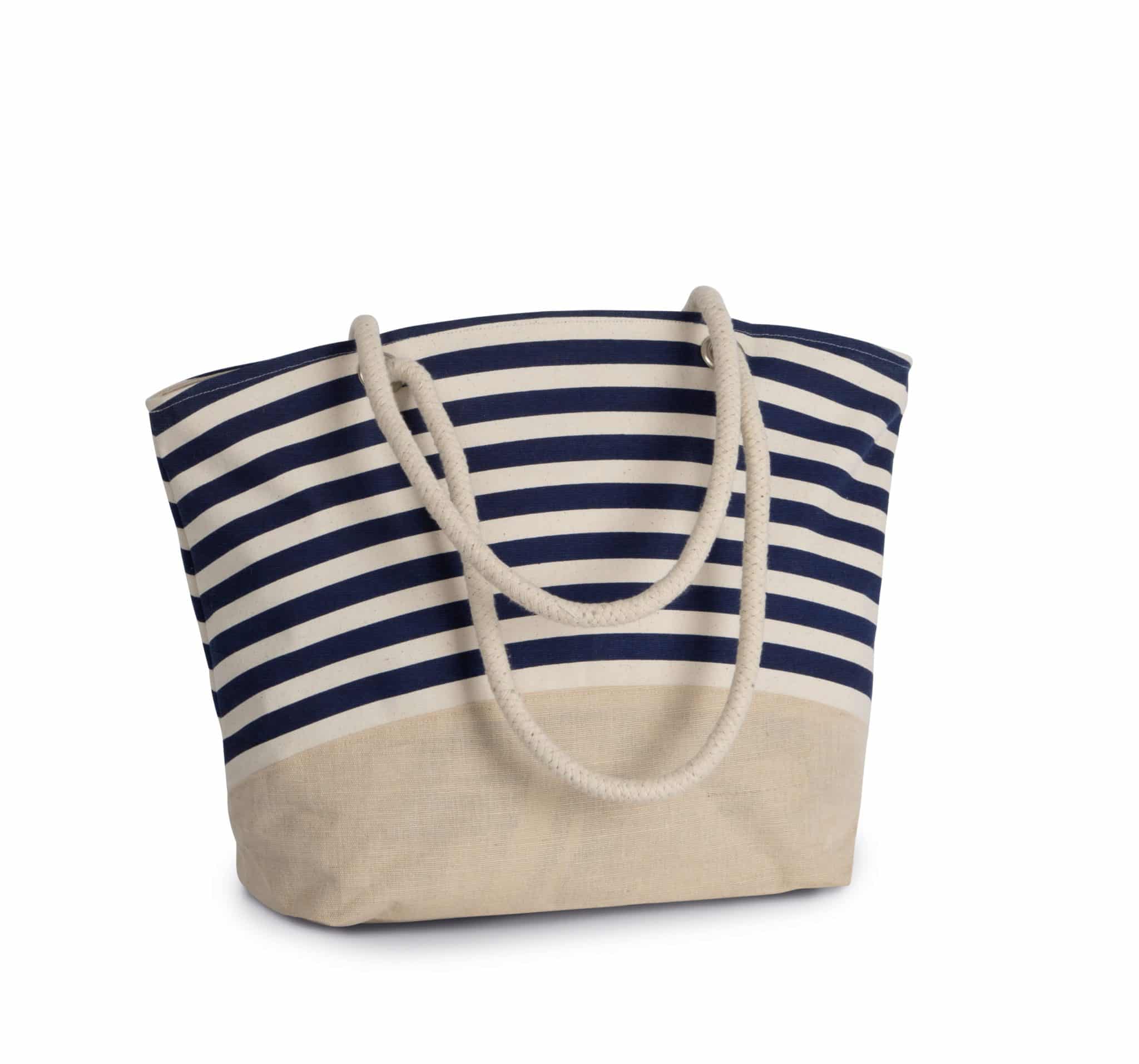 Miniature 3 pour Sac shopping style marin en toile de jute