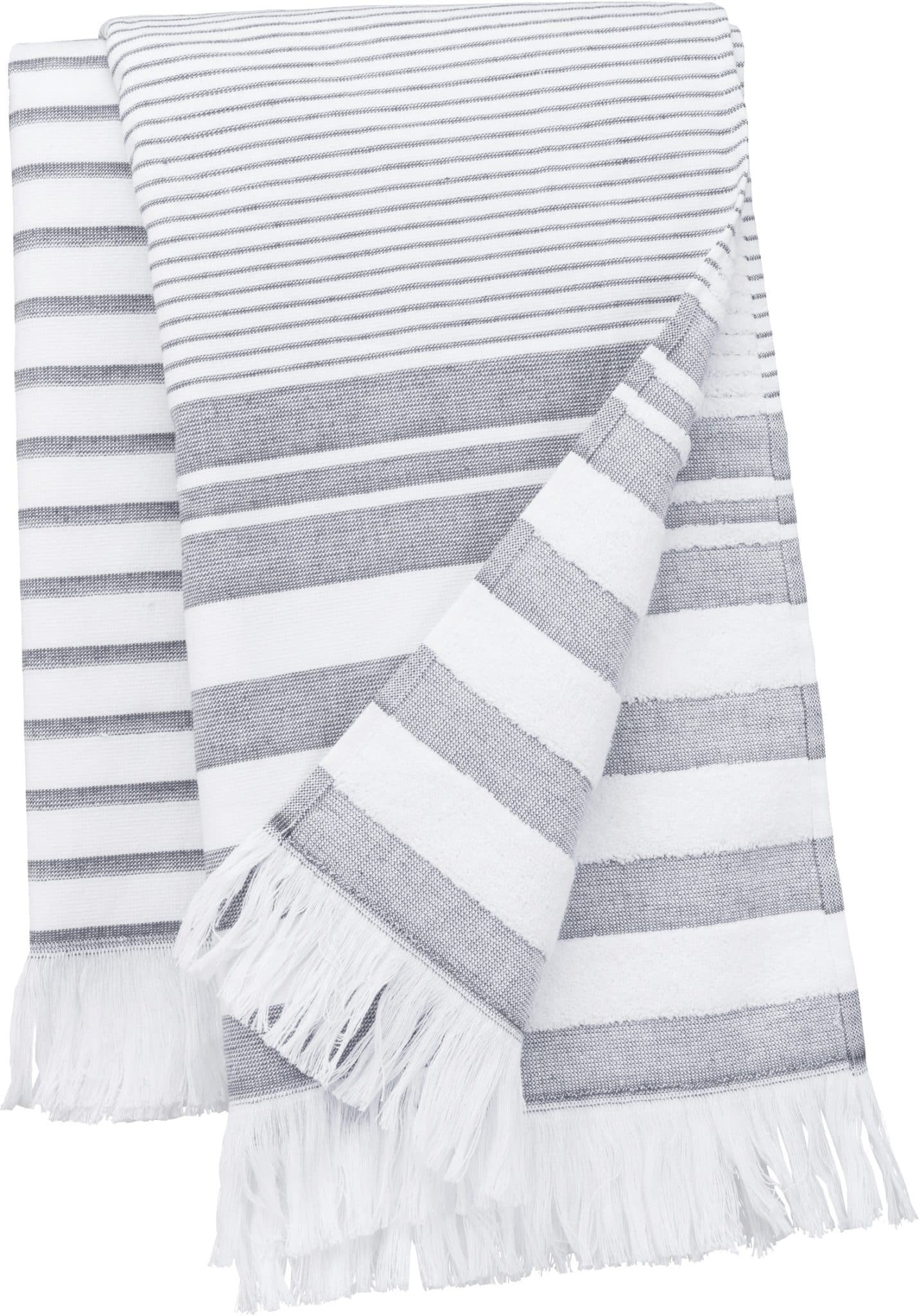 Miniature 6 pour Fouta rayée avec franges