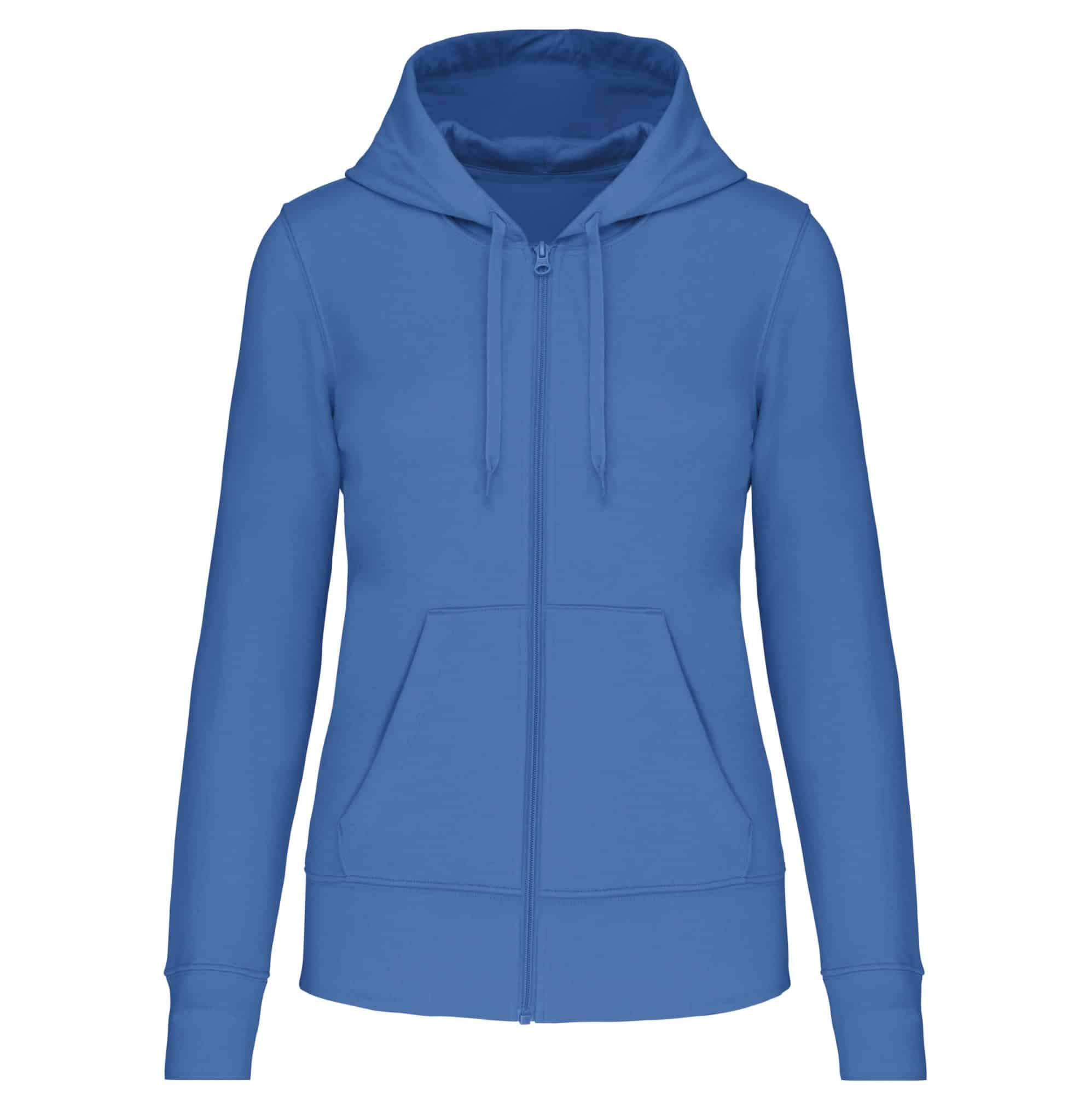 Miniature 13 pour Sweat-shirt écoresponsable zippé à capuche femme