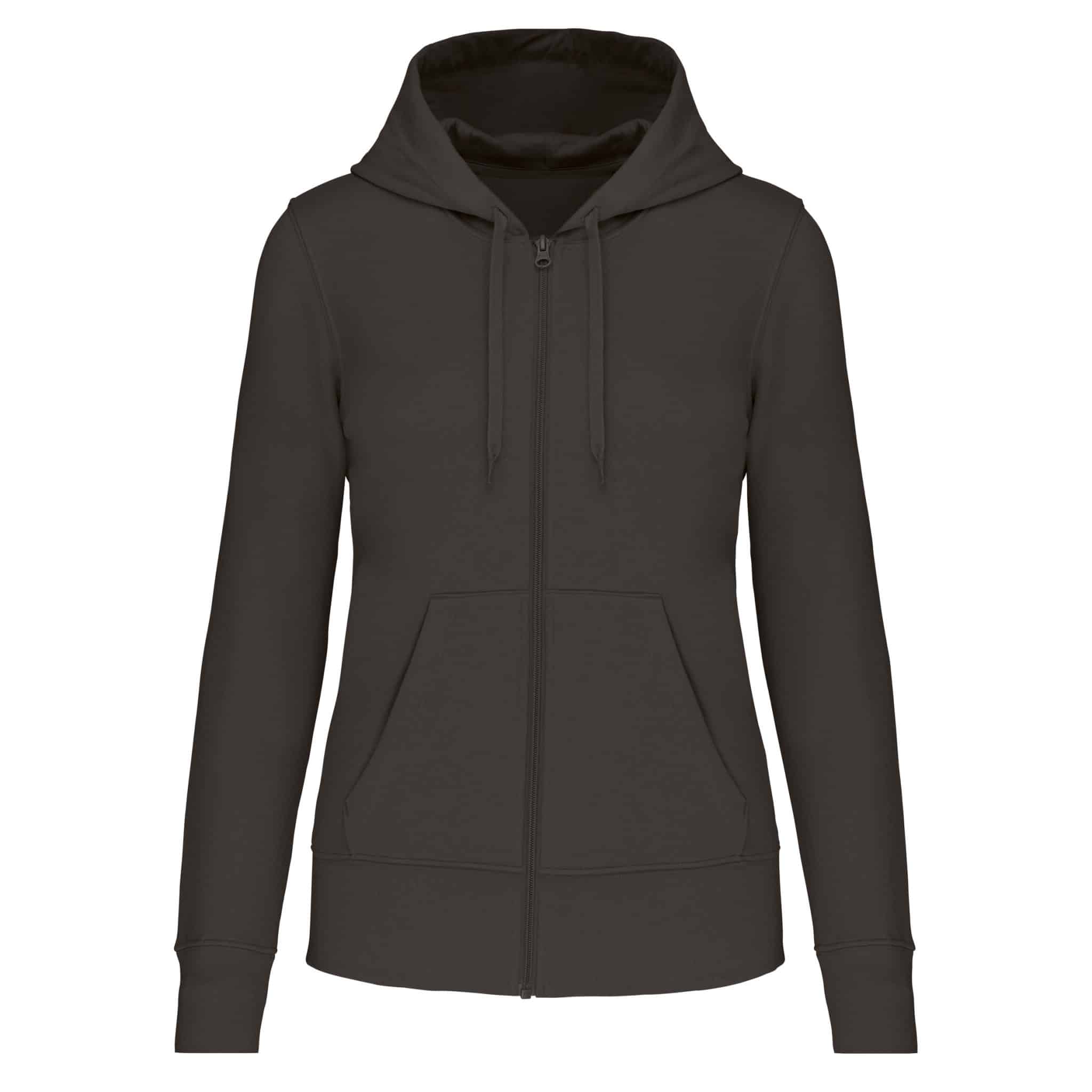 Miniature 10 pour Sweat-shirt écoresponsable zippé à capuche femme