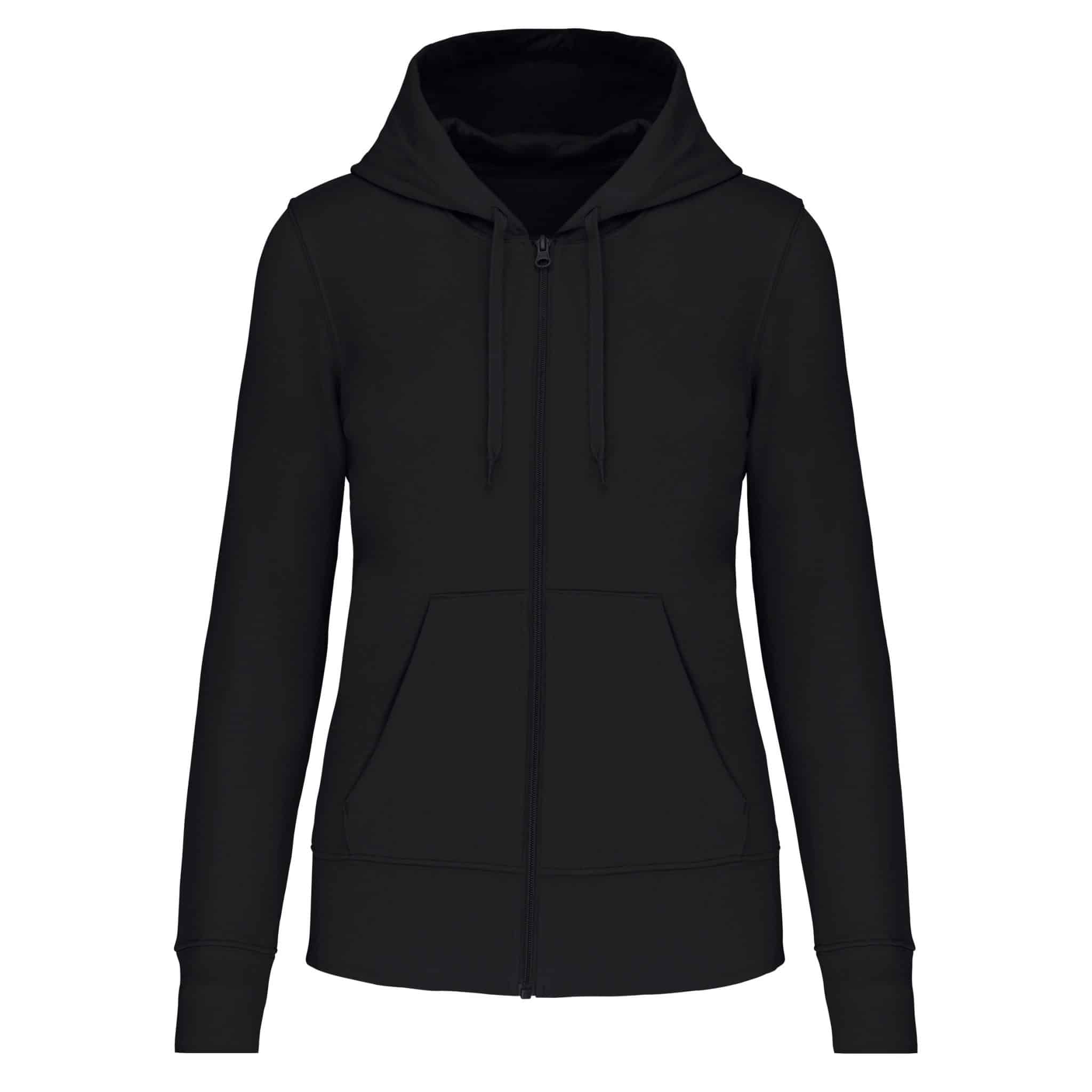 Miniature 8 pour Sweat-shirt écoresponsable zippé à capuche femme