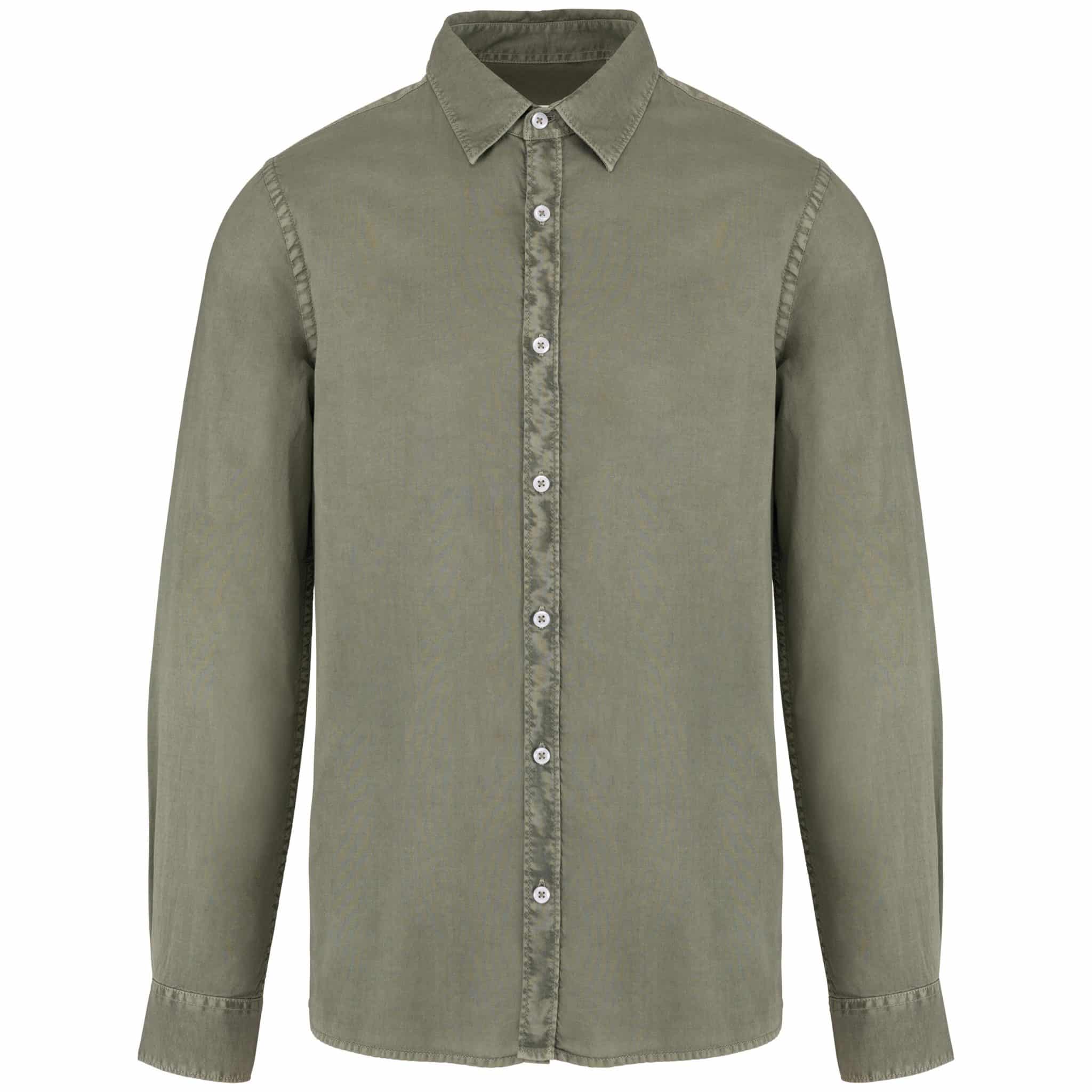 Miniature 12 pour Chemise écoresponsable délavée homme