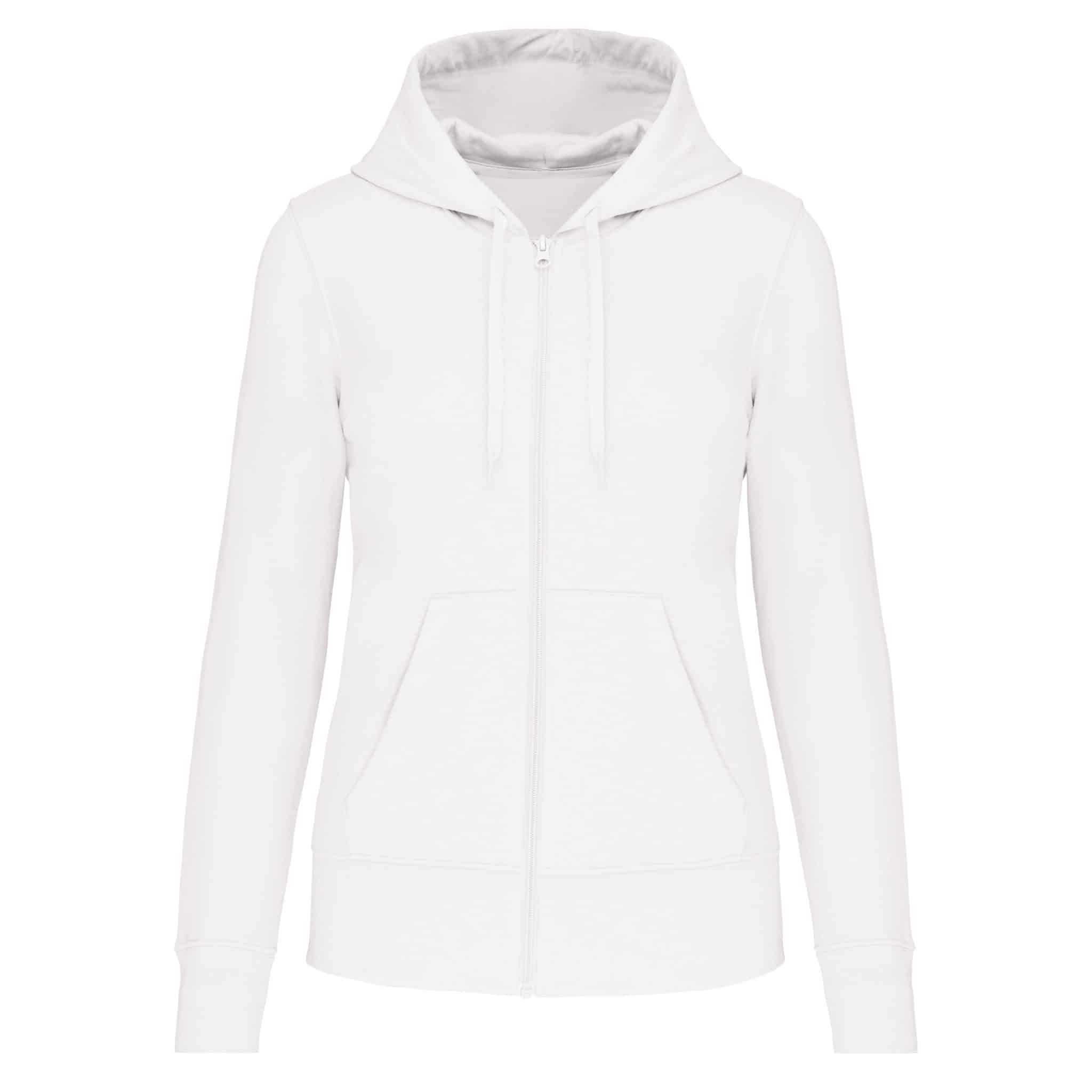 Miniature 18 pour Sweat-shirt écoresponsable zippé à capuche femme