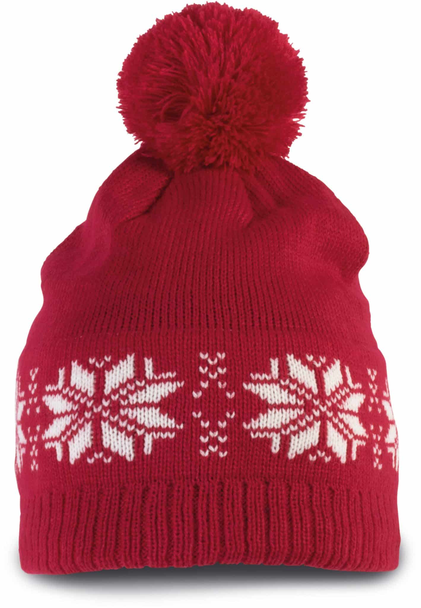 Miniature 5 pour Bonnet de Noël tricoté motif étoiles