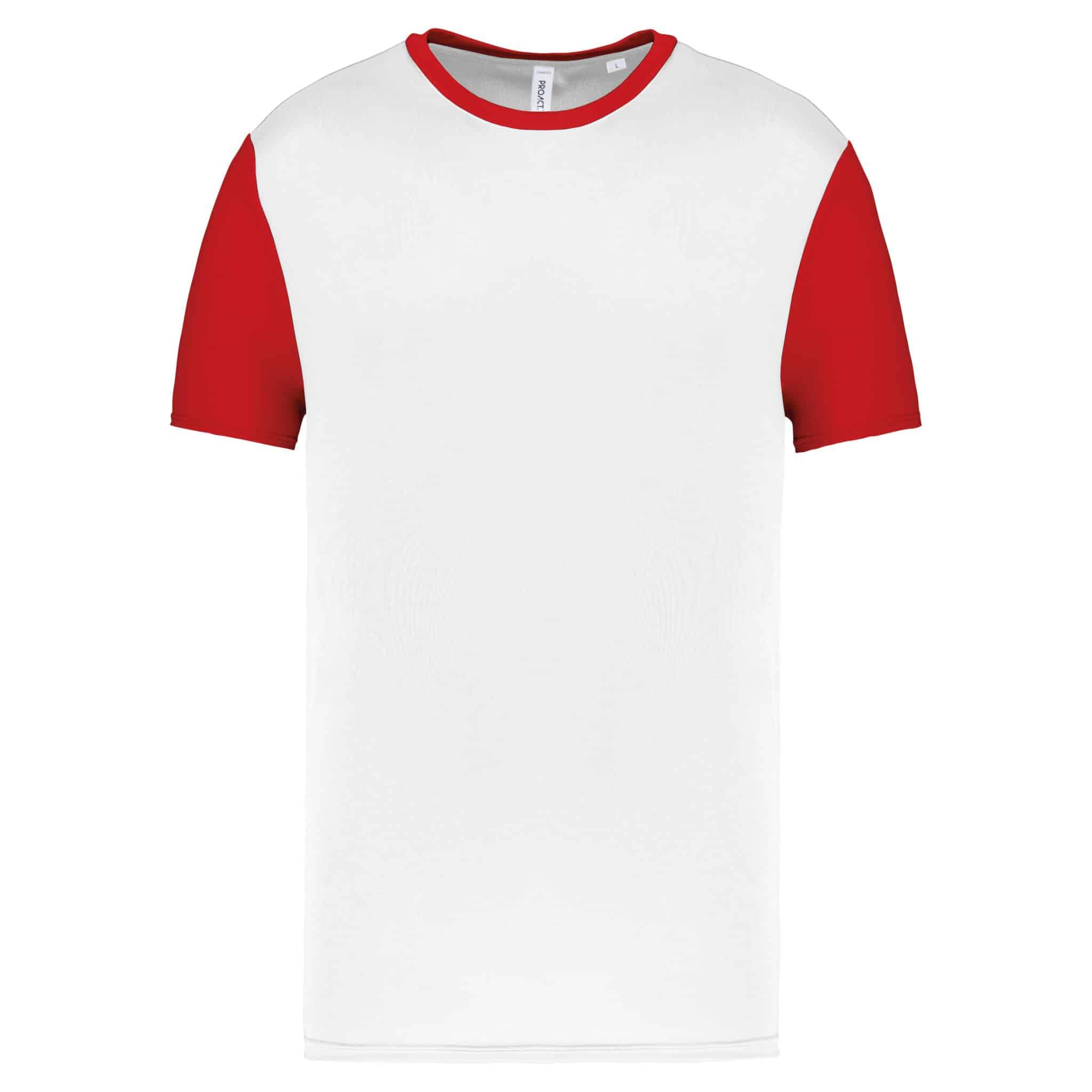 Miniature 27 pour Maillot manches courtes bicolore unisexe