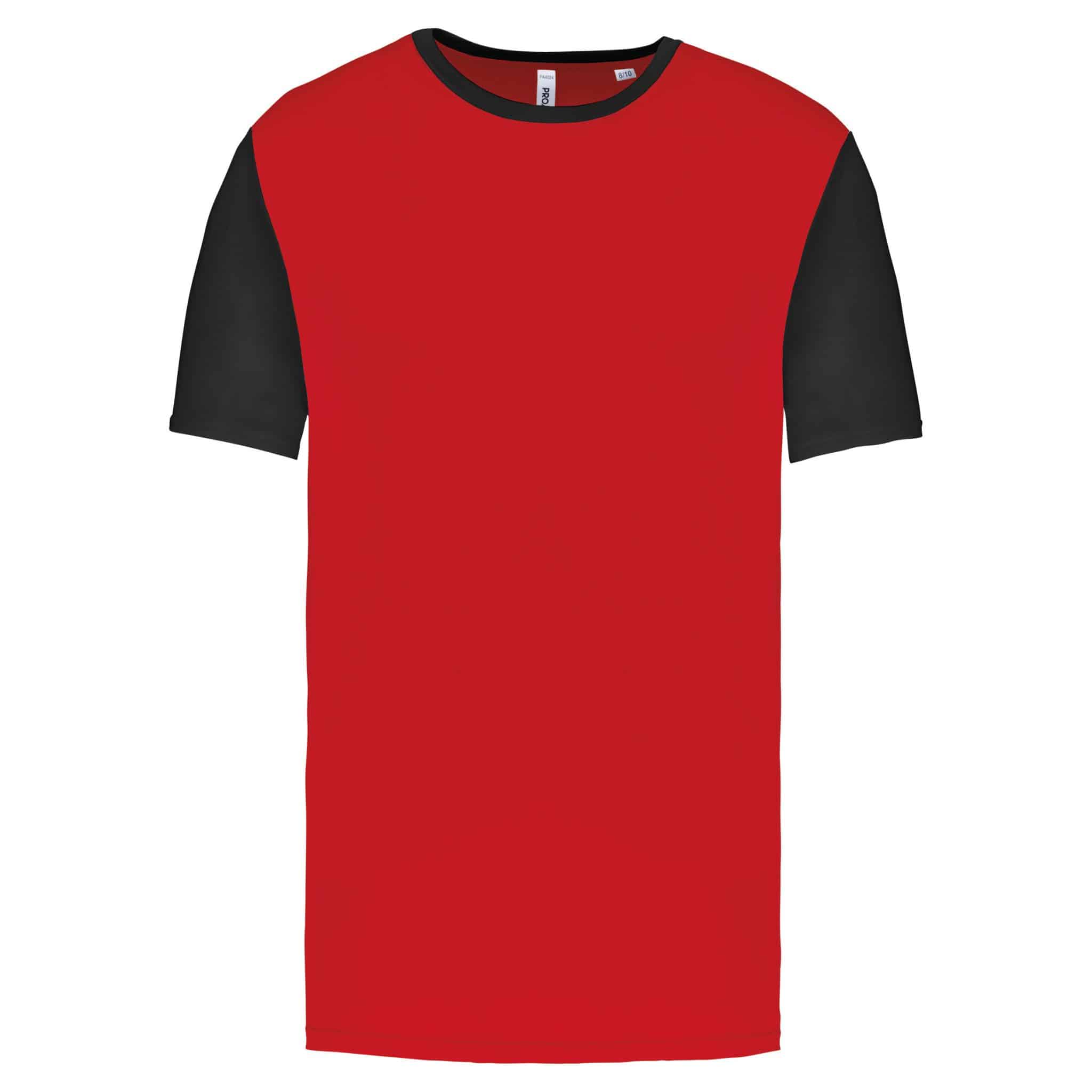 Miniature 10 pour Maillot manches courtes bicolore enfant