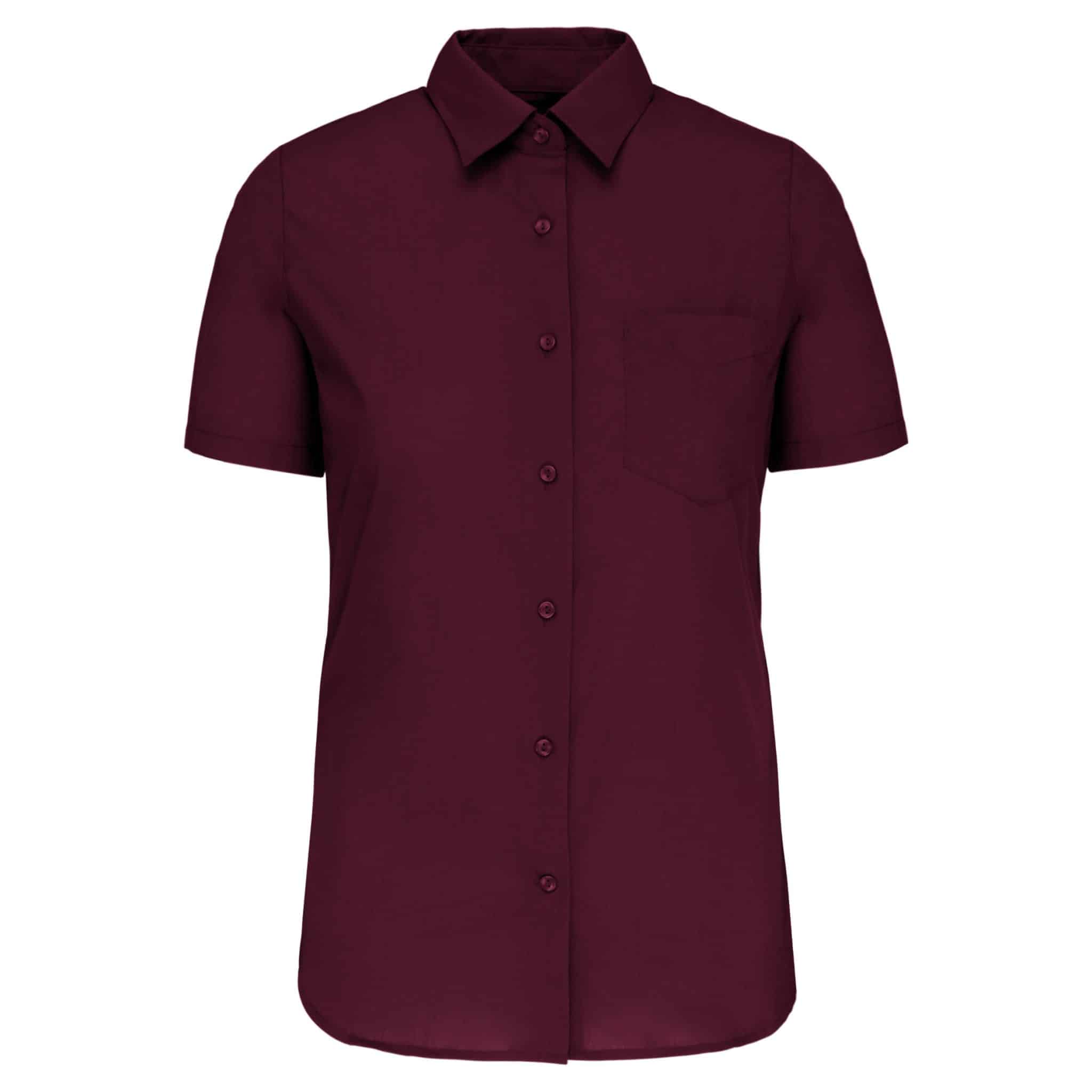 Miniature 37 pour Chemise popeline polycoton manches courtes entretien facile femme