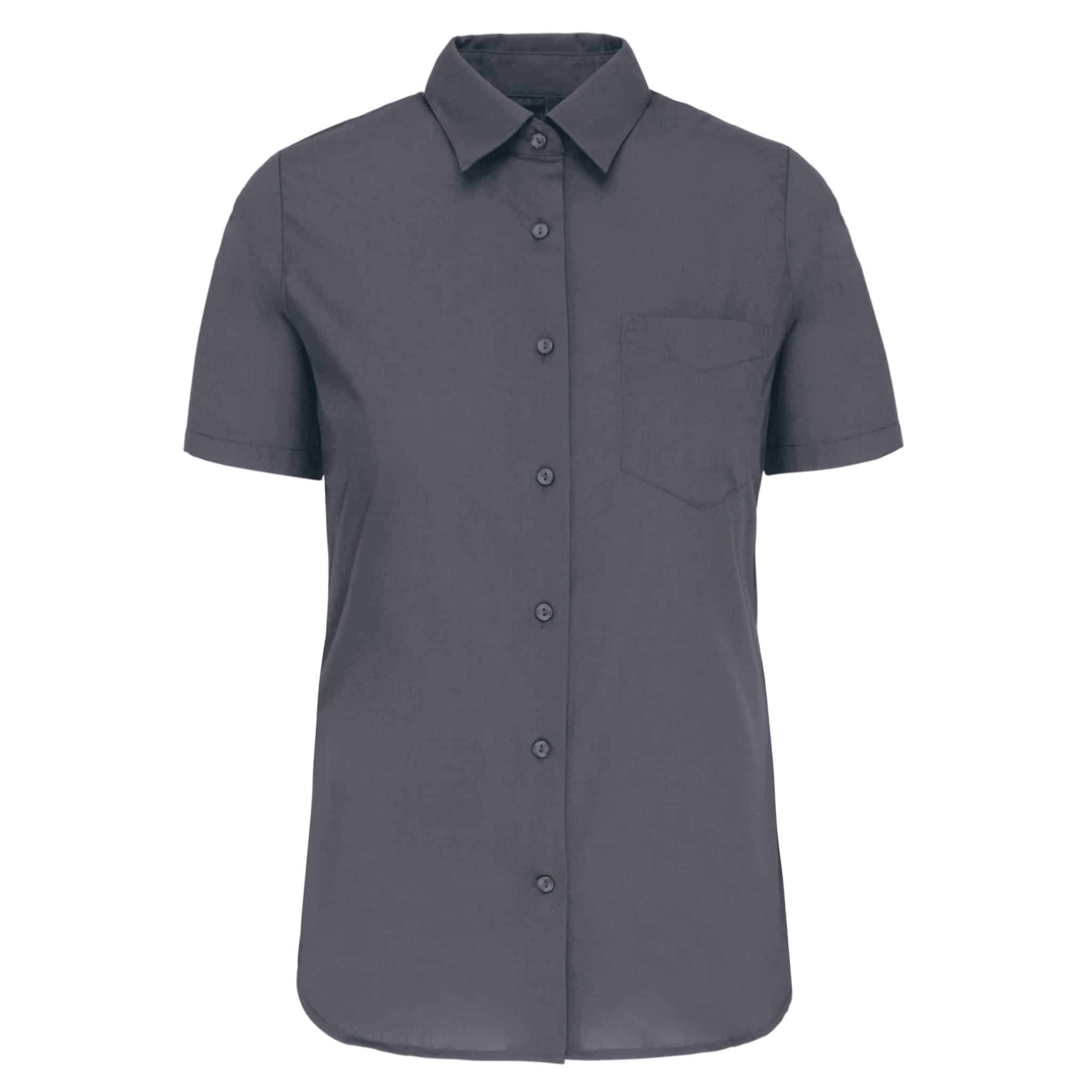 Miniature 35 pour Chemise popeline polycoton manches courtes entretien facile femme