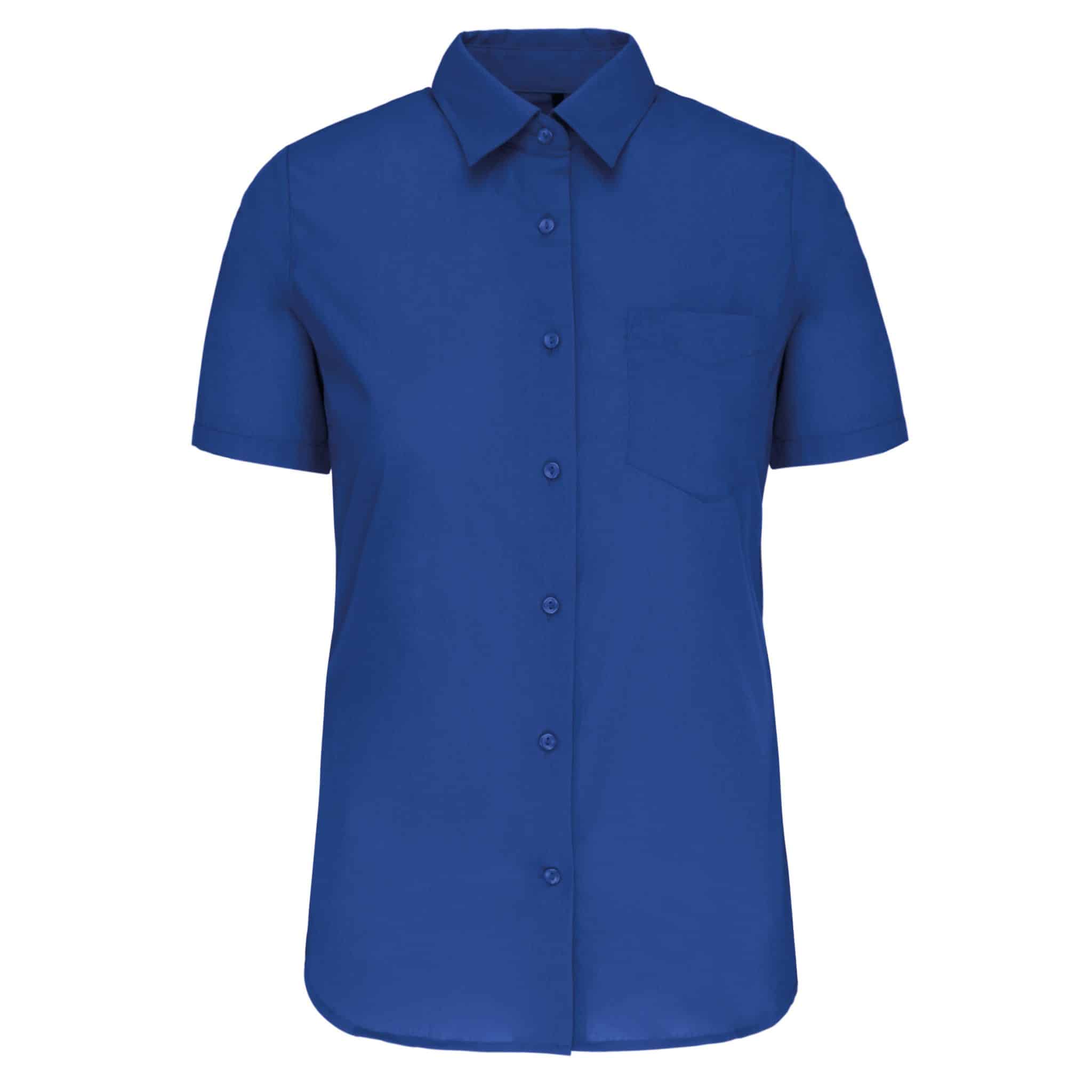 Miniature 25 pour Chemise popeline polycoton manches courtes entretien facile femme