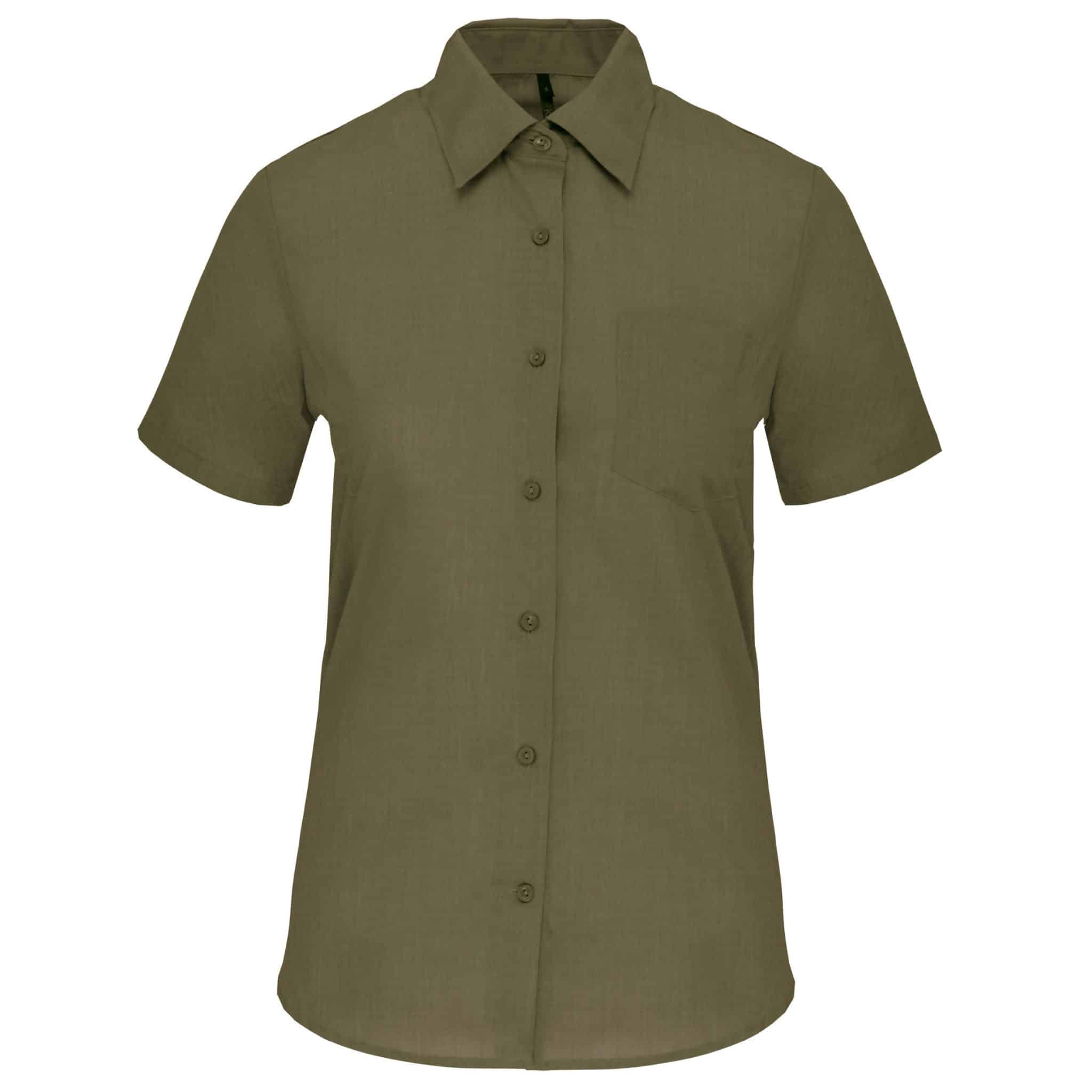Miniature 24 pour Chemise popeline polycoton manches courtes entretien facile femme