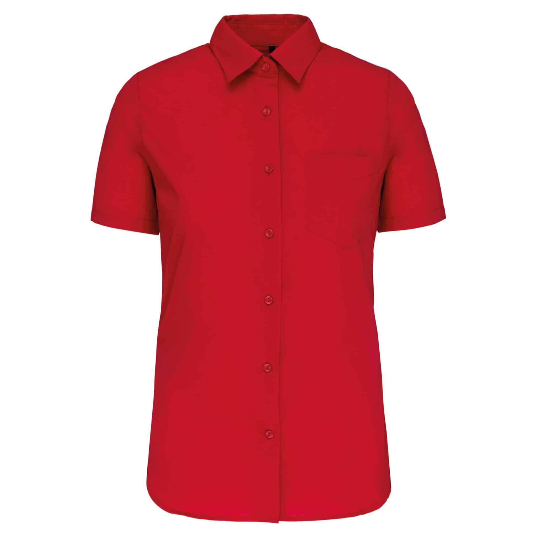 Miniature 17 pour Chemise popeline polycoton manches courtes entretien facile femme