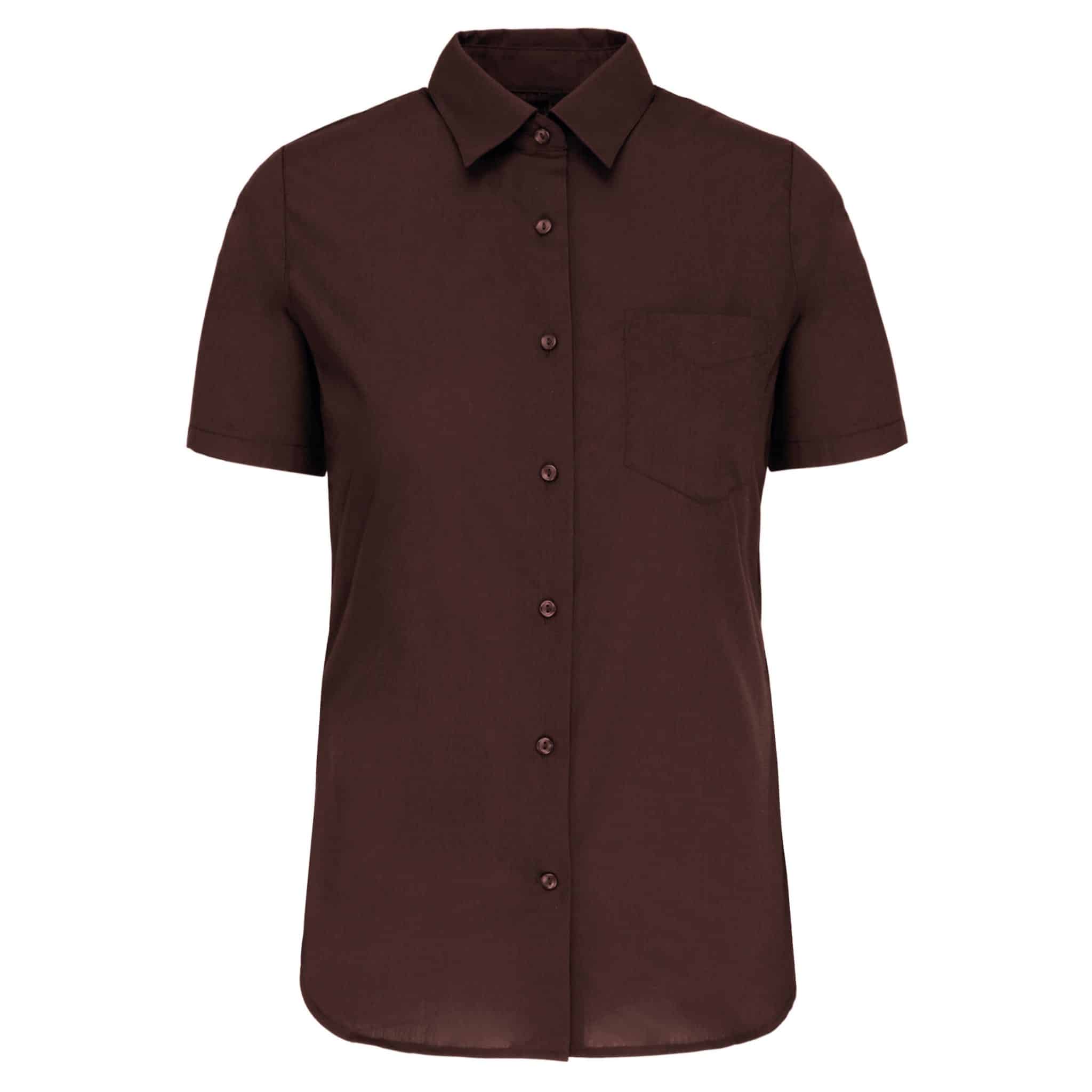 Miniature 15 pour Chemise popeline polycoton manches courtes entretien facile femme