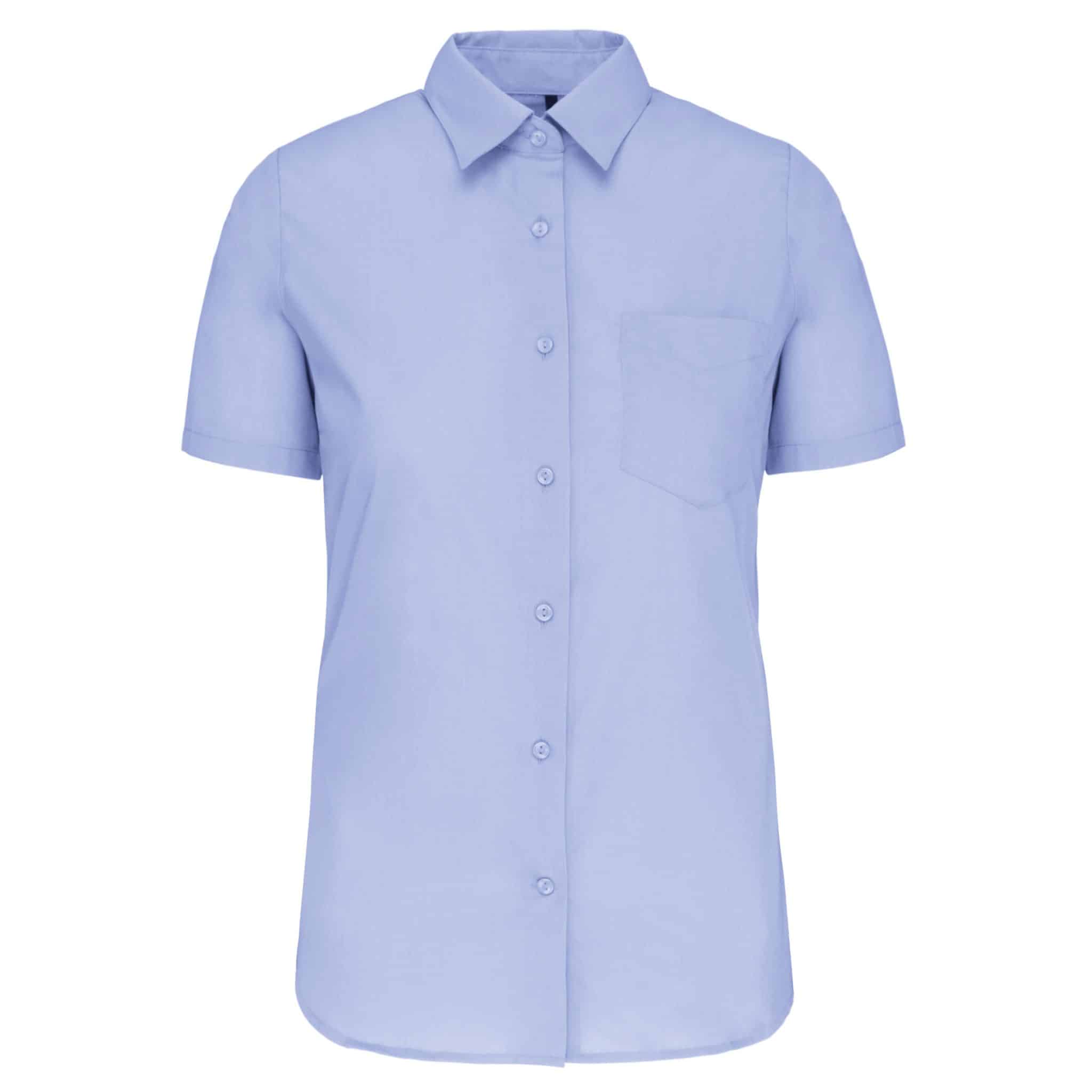 Miniature 13 pour Chemise popeline polycoton manches courtes entretien facile femme