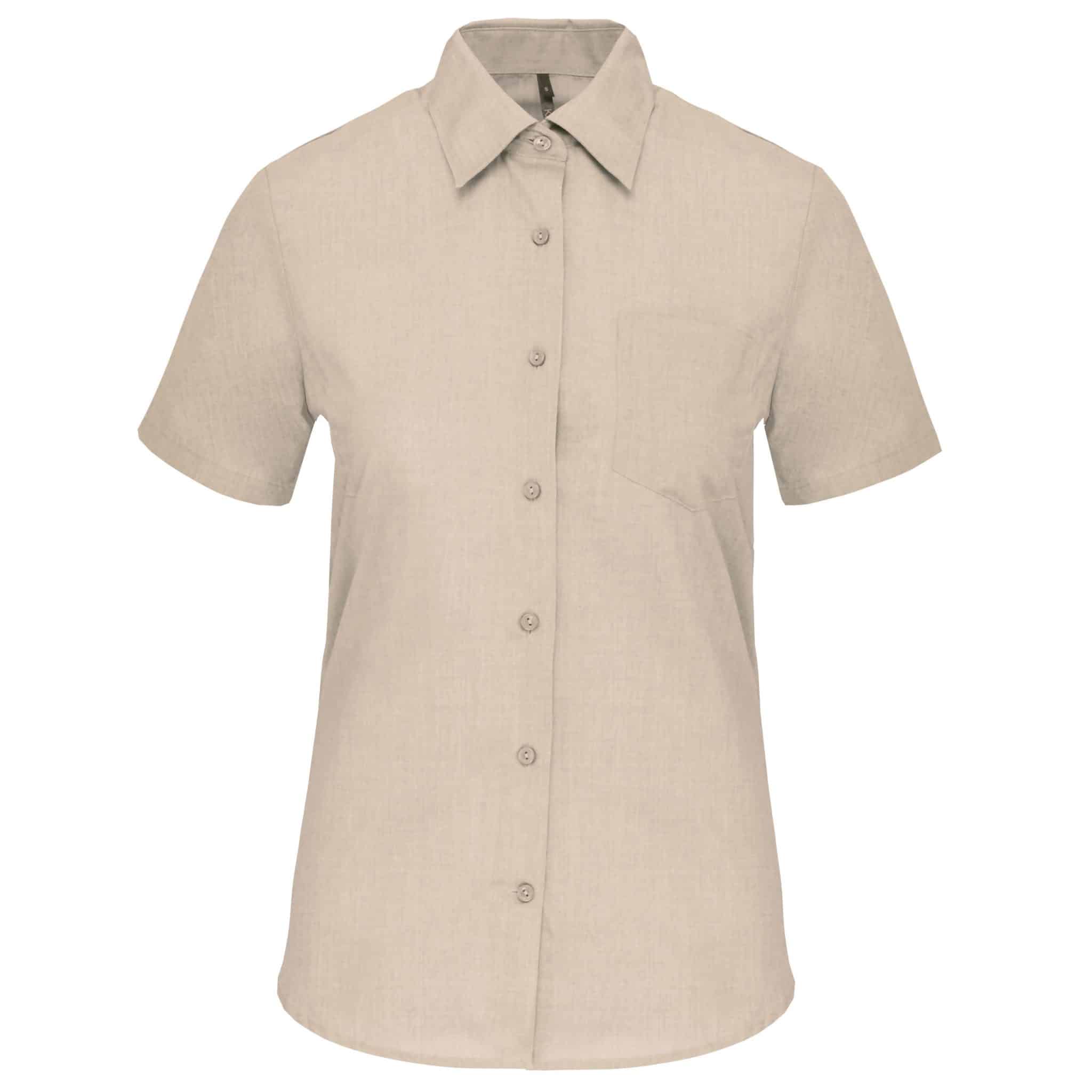 Miniature 10 pour Chemise popeline polycoton manches courtes entretien facile femme
