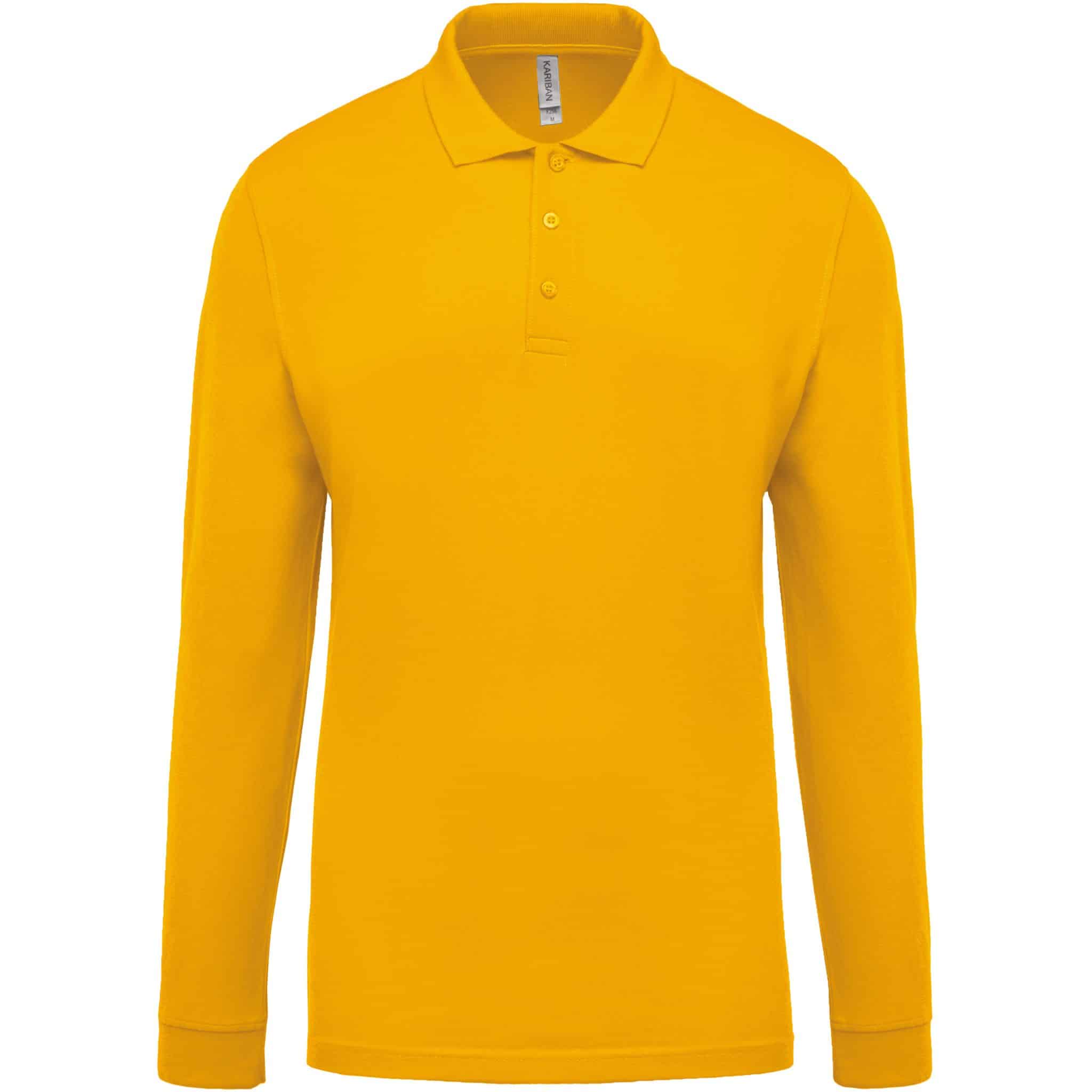 Miniature 25 pour Polo piqué manches longues homme