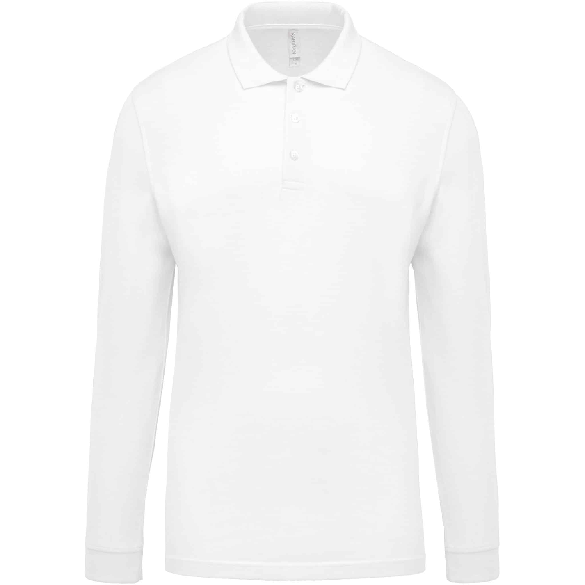 Miniature 23 pour Polo piqué manches longues homme