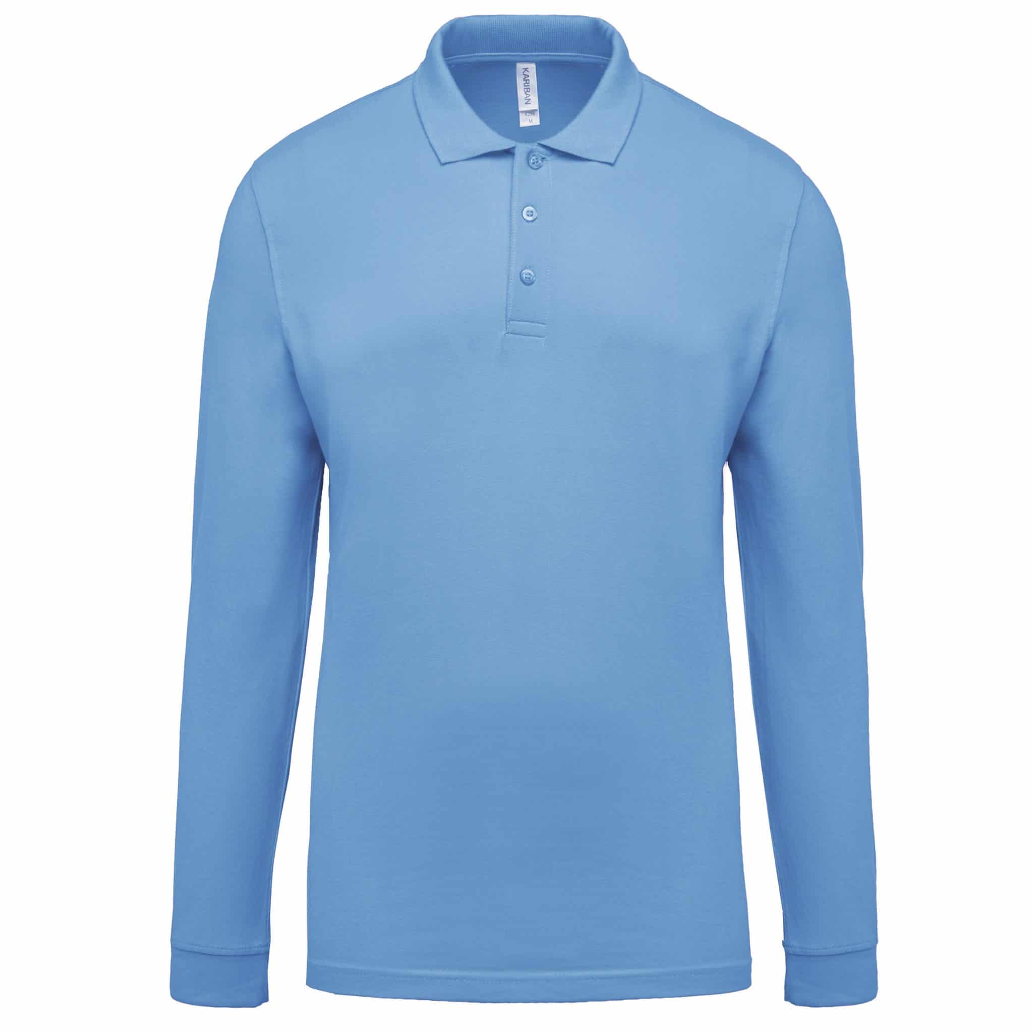 Miniature 21 pour Polo piqué manches longues homme
