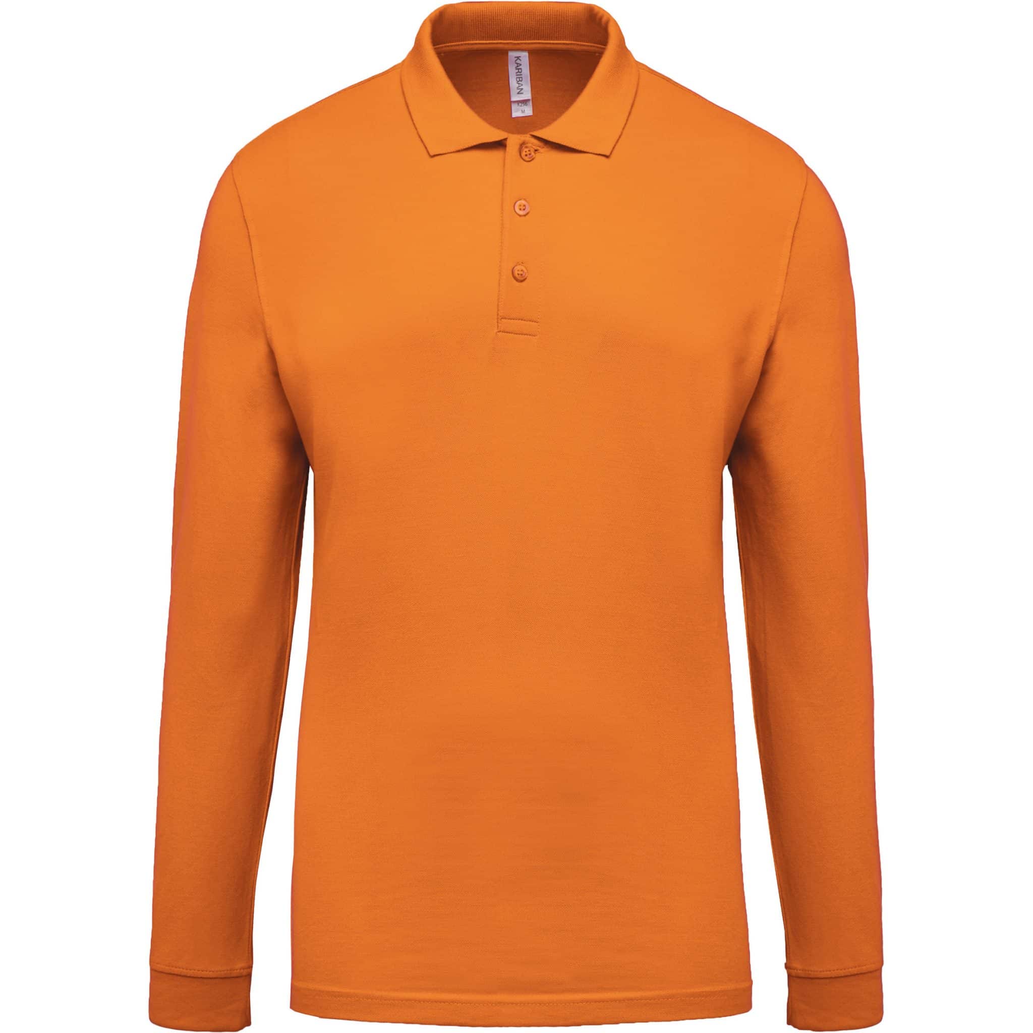 Miniature 18 pour Polo piqué manches longues homme
