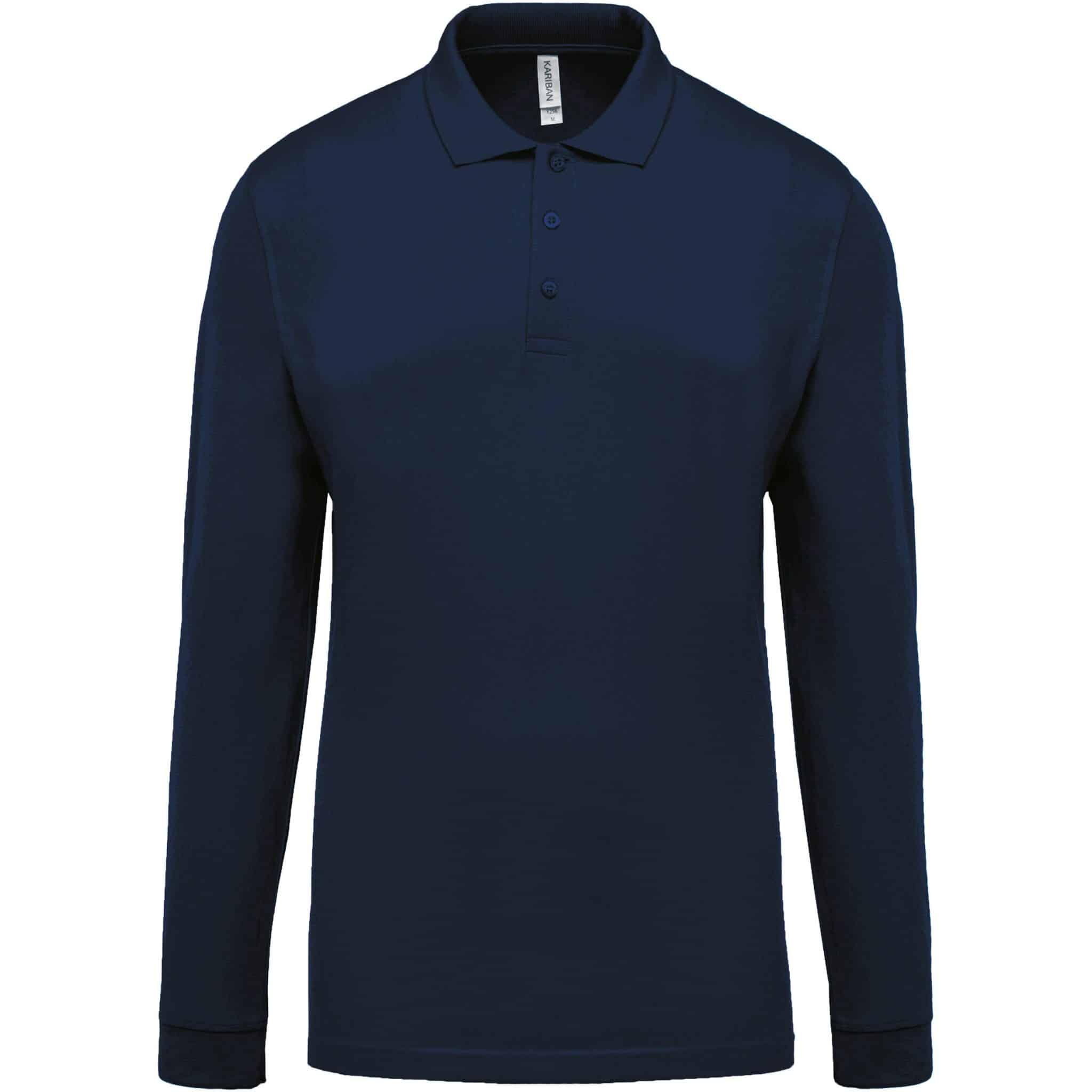 Miniature 17 pour Polo piqué manches longues homme