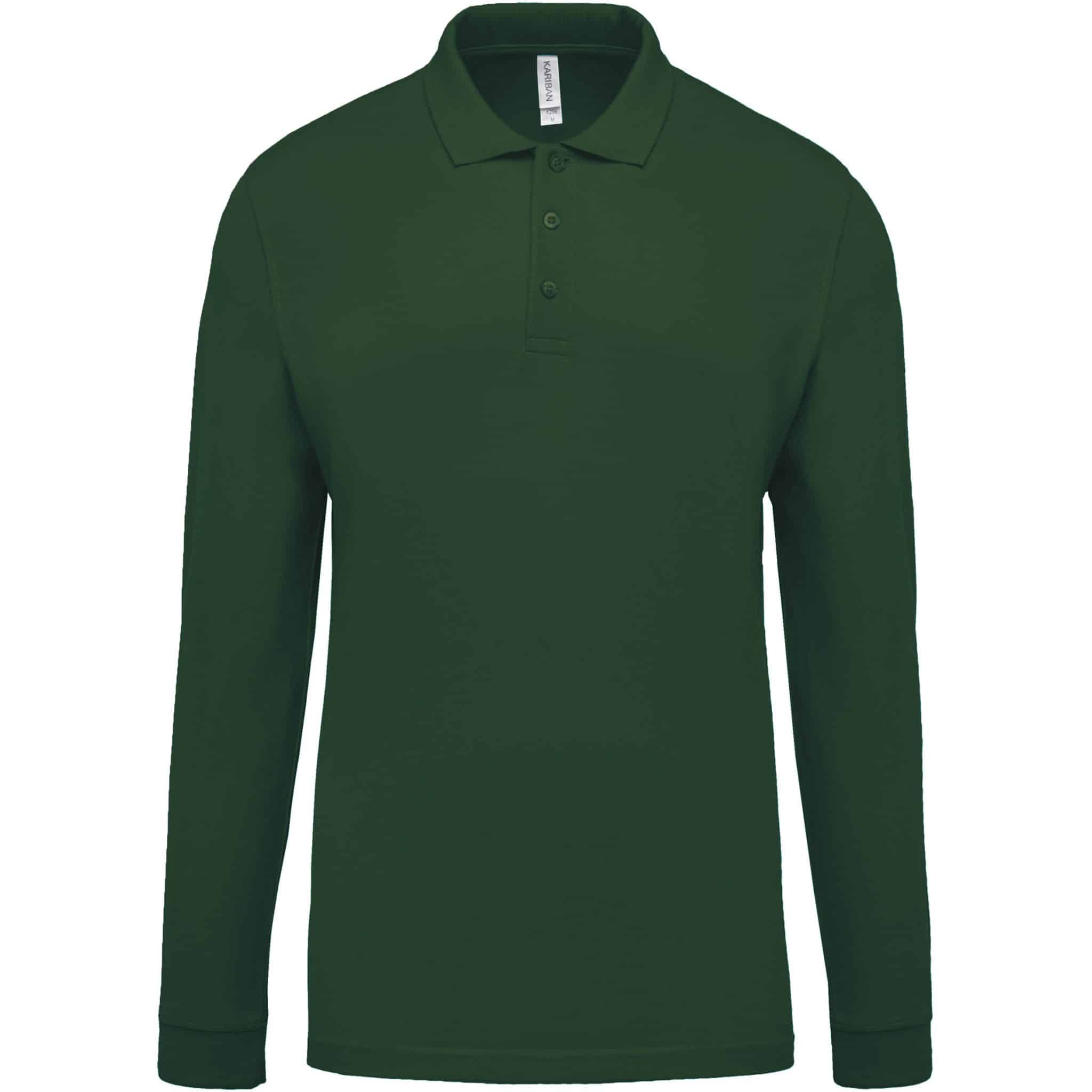 Miniature 13 pour Polo piqué manches longues homme