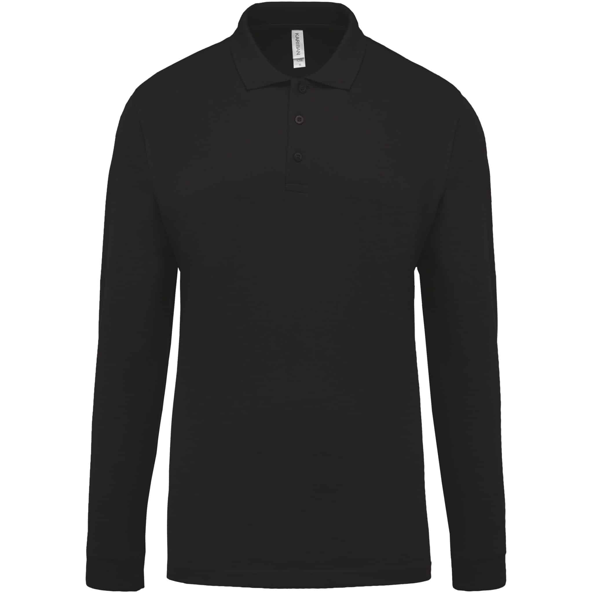 Miniature 11 pour Polo piqué manches longues homme