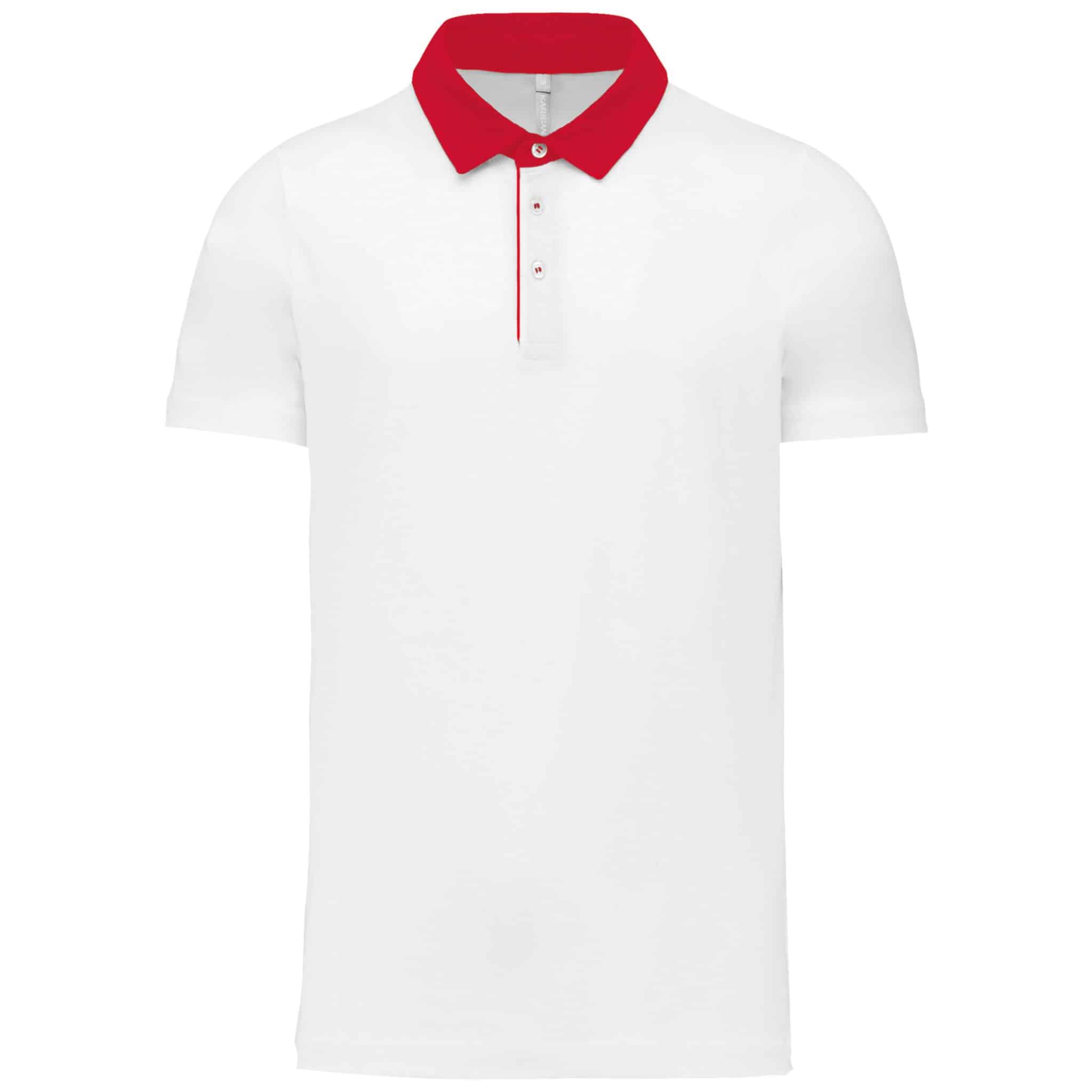 Miniature 18 pour Polo jersey bicolore homme